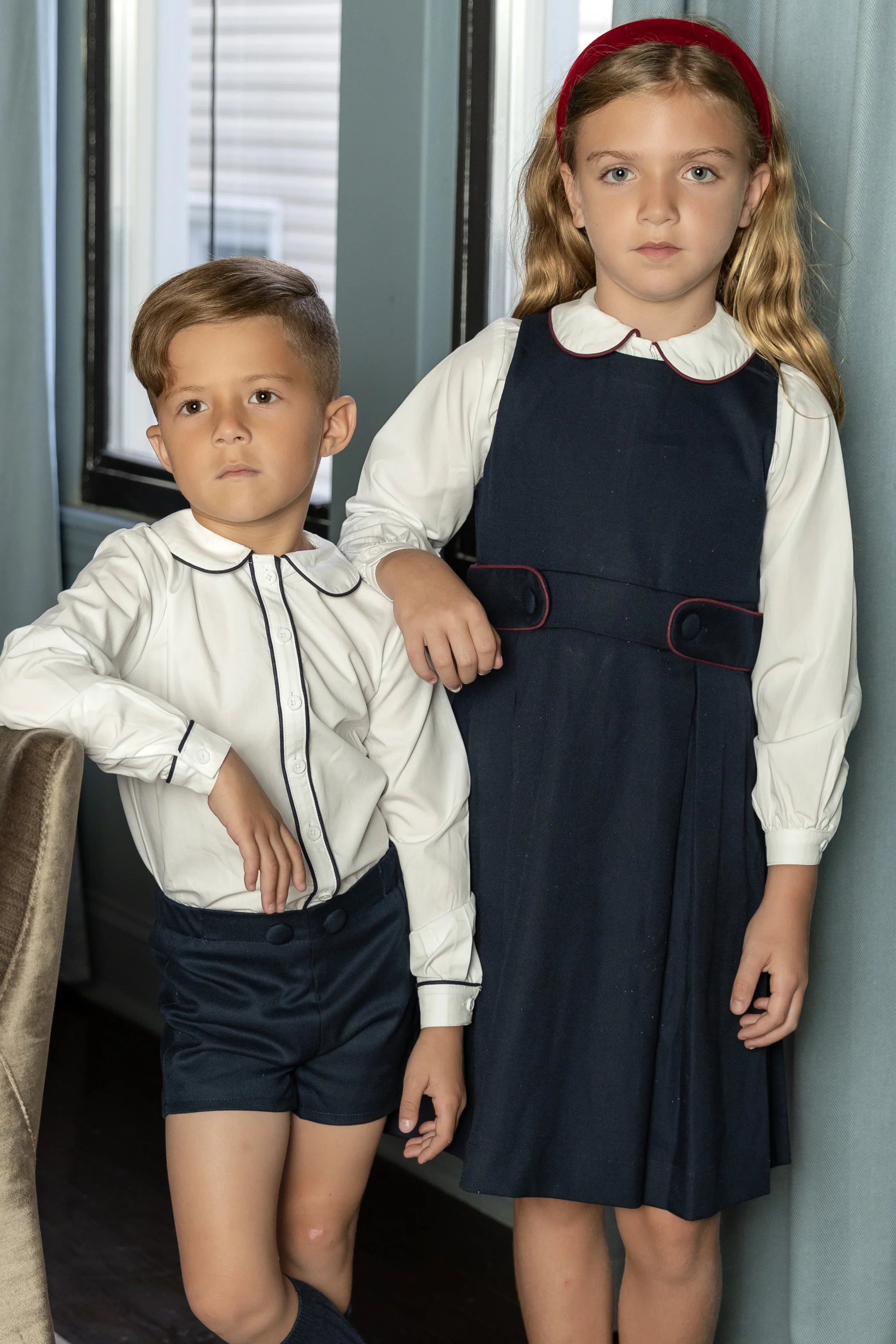 Nou Nelle Navy Button Shorts - Image 3