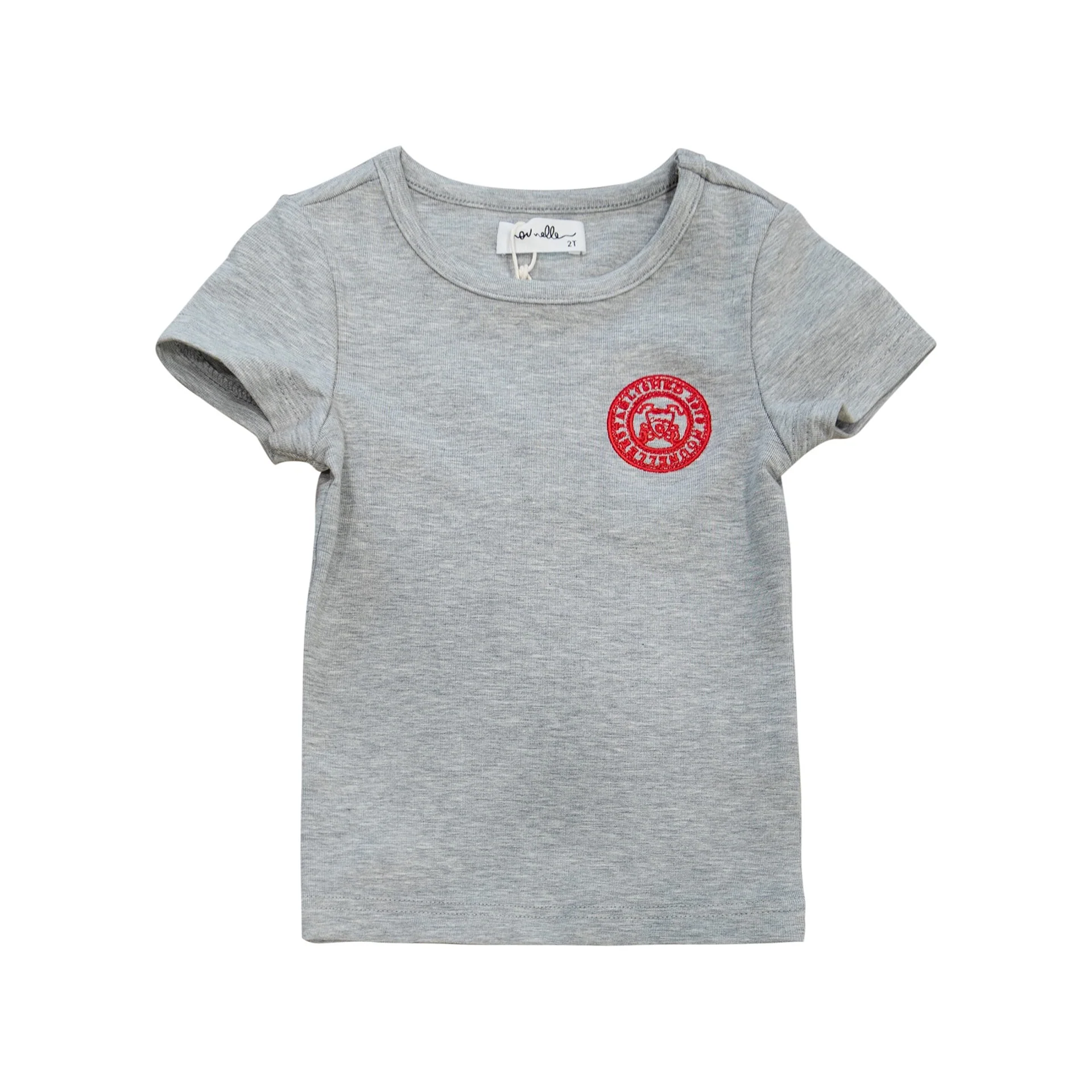 Nounelle Stamp Tee Grey - Short Sleeve