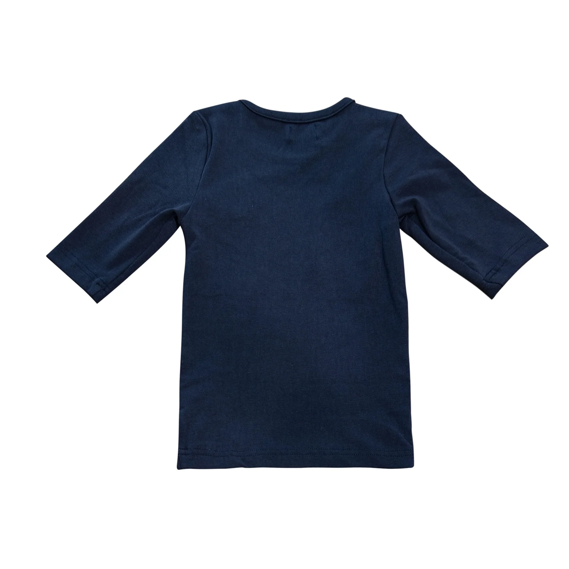 Nounelle Stamp Tee Navy- 3/4 Sleeves - Image 2