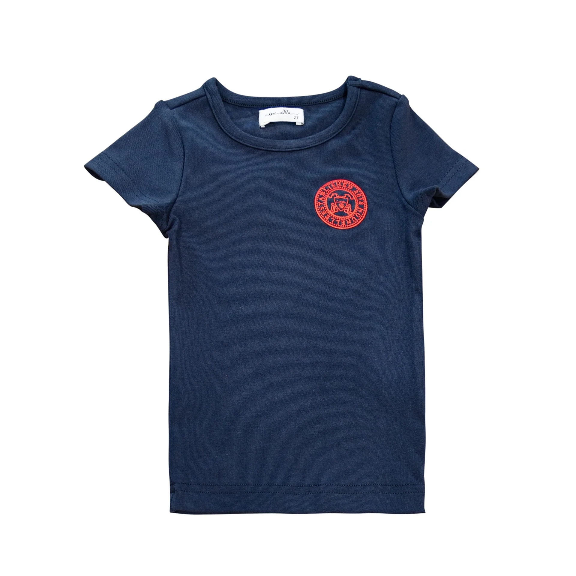 Nounelle Stamp Tee Navy - Short Sleeves