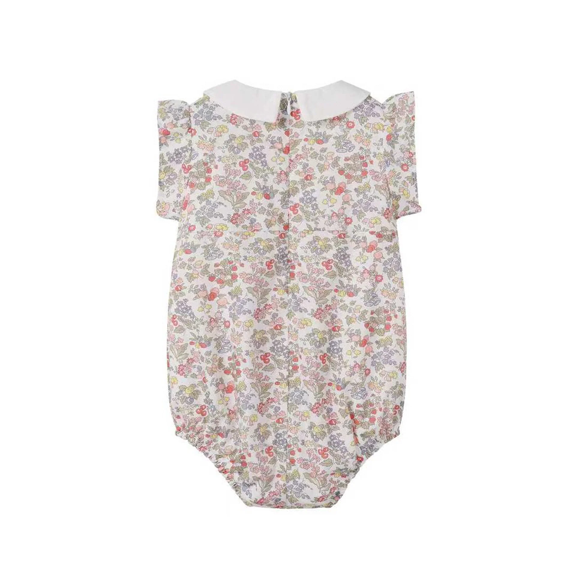 Nounelle Strawberry Embroidered Romper - Image 3
