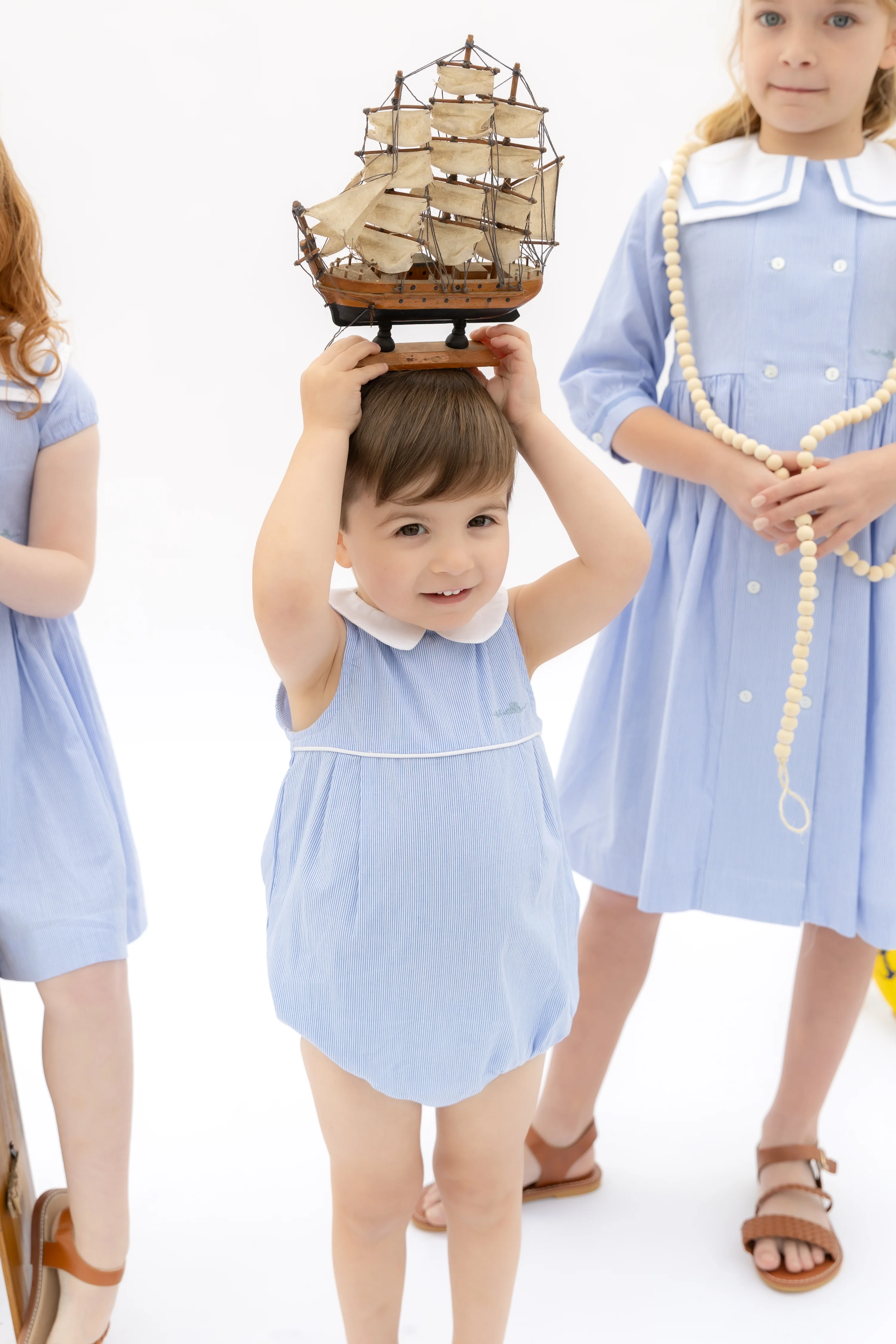 Nounelle Striped Boy Romper - Image 4