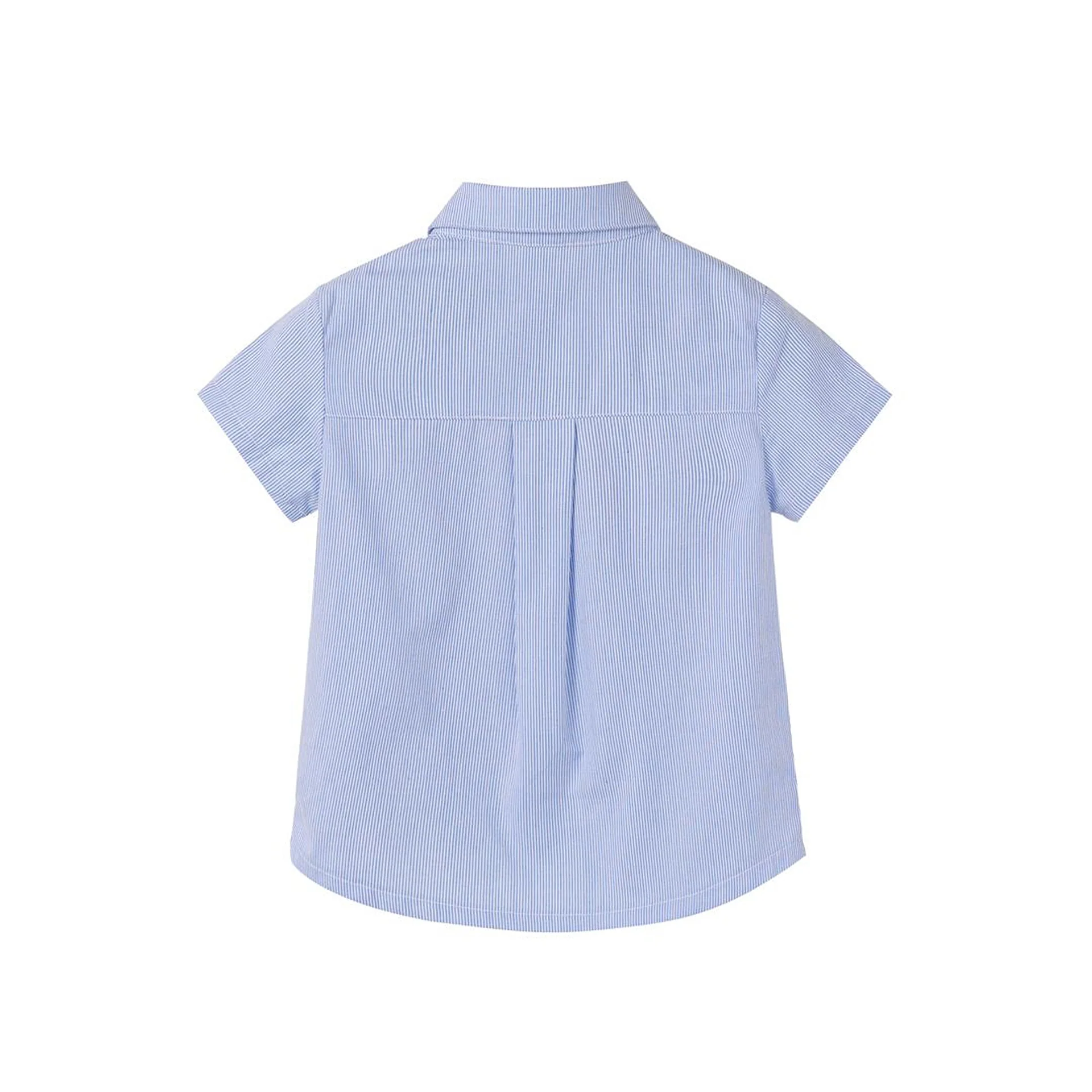 Nounelle Striped Boy Shirt Light Blue - Image 2