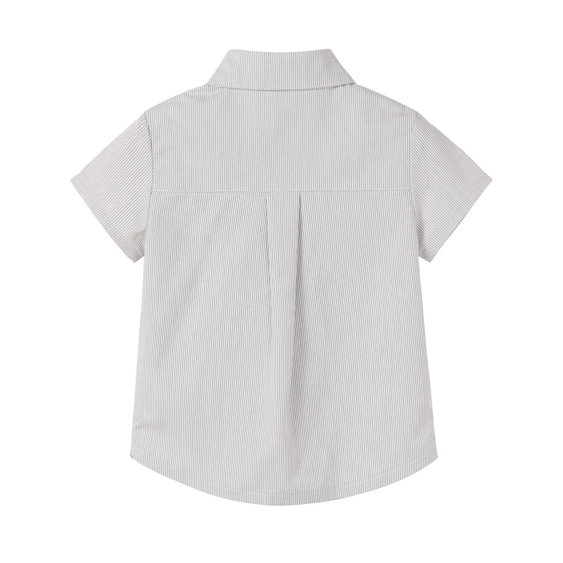 Nounelle Striped Boy Shirt Sage - Image 2