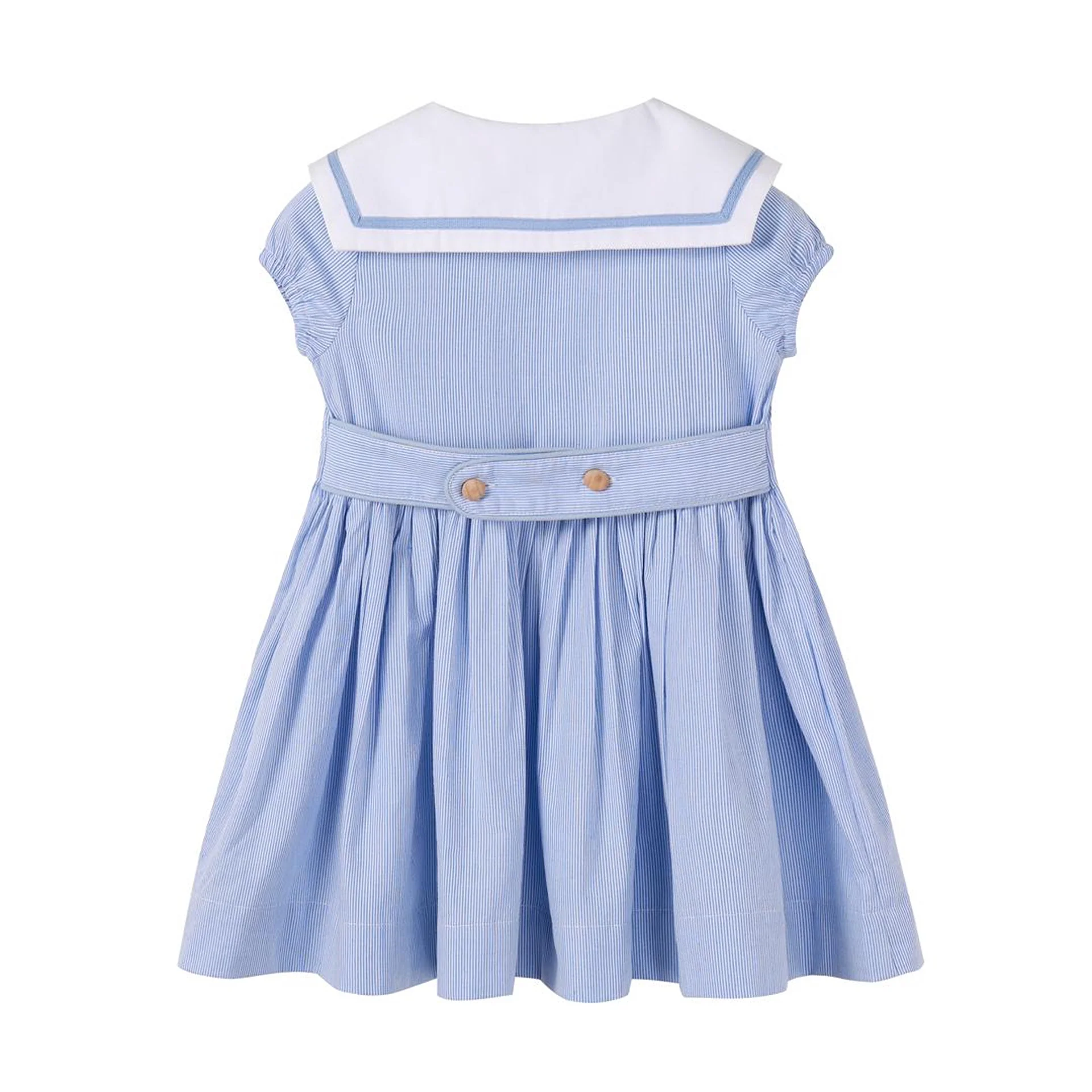 Nounelle Striped Double Breasted Dress 3/4 Sleeve - Image 3
