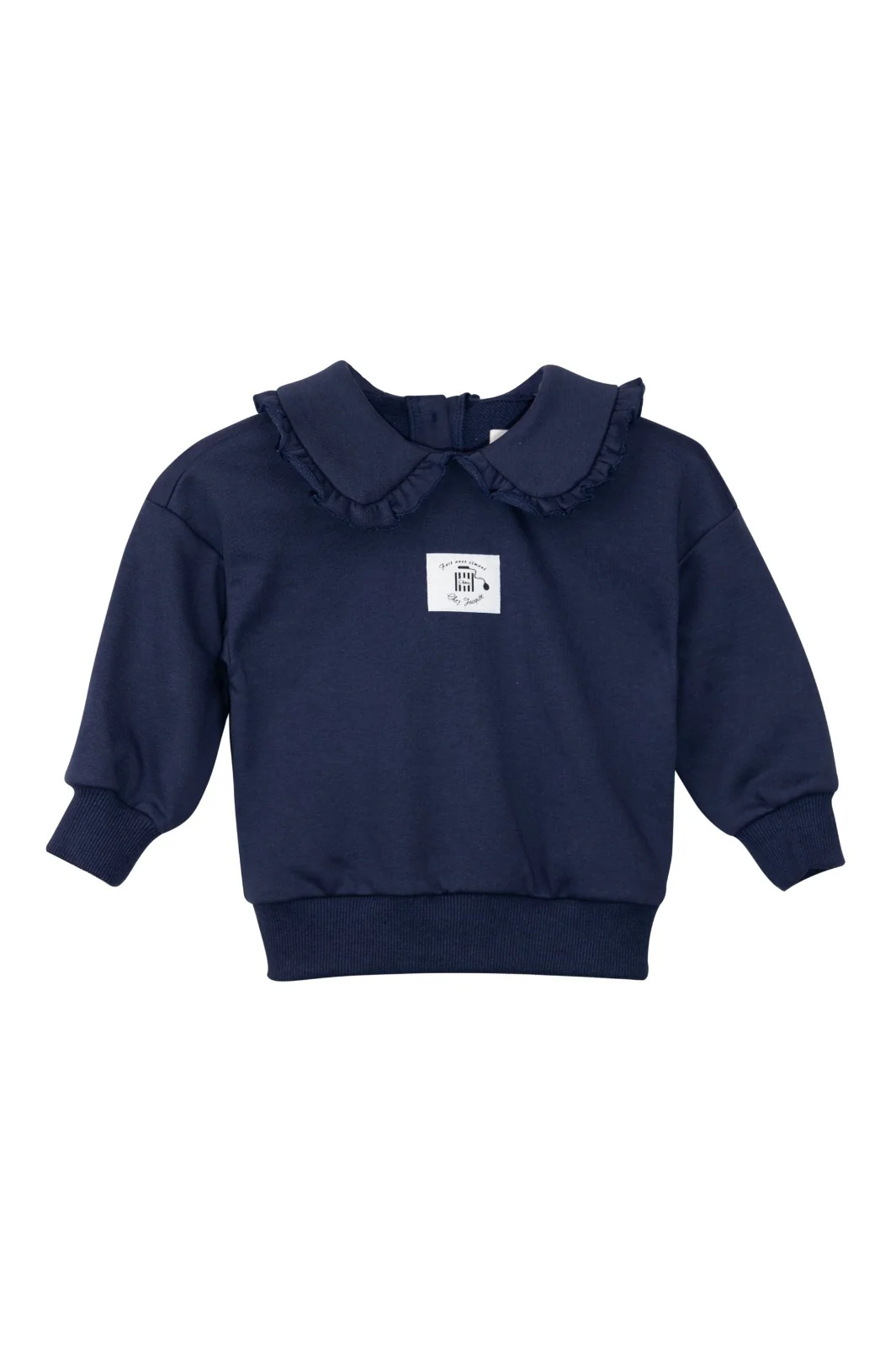 Nou Nelle Sweatshirt with Label Navy