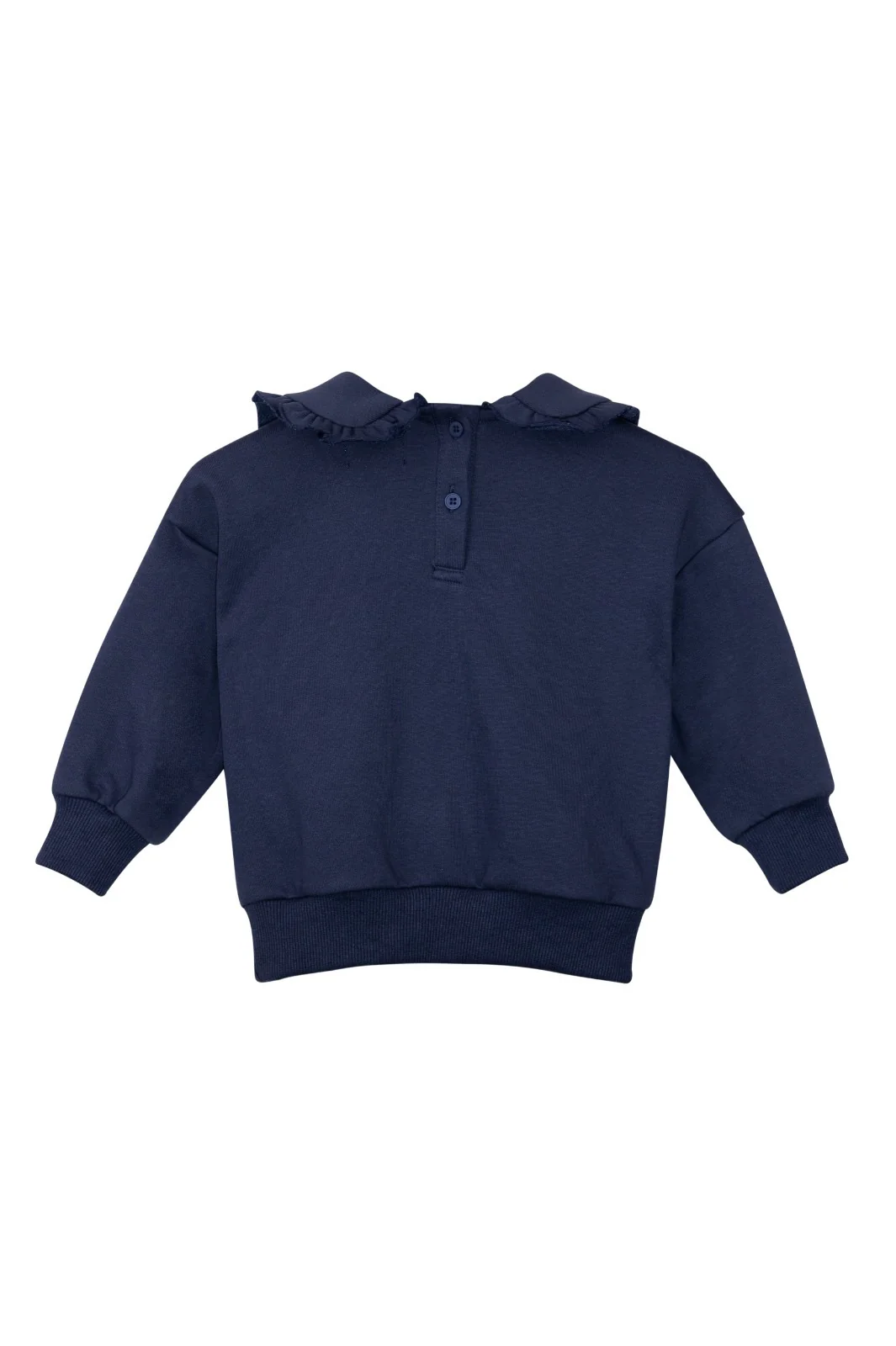 Nou Nelle Sweatshirt with Label Navy - Image 2