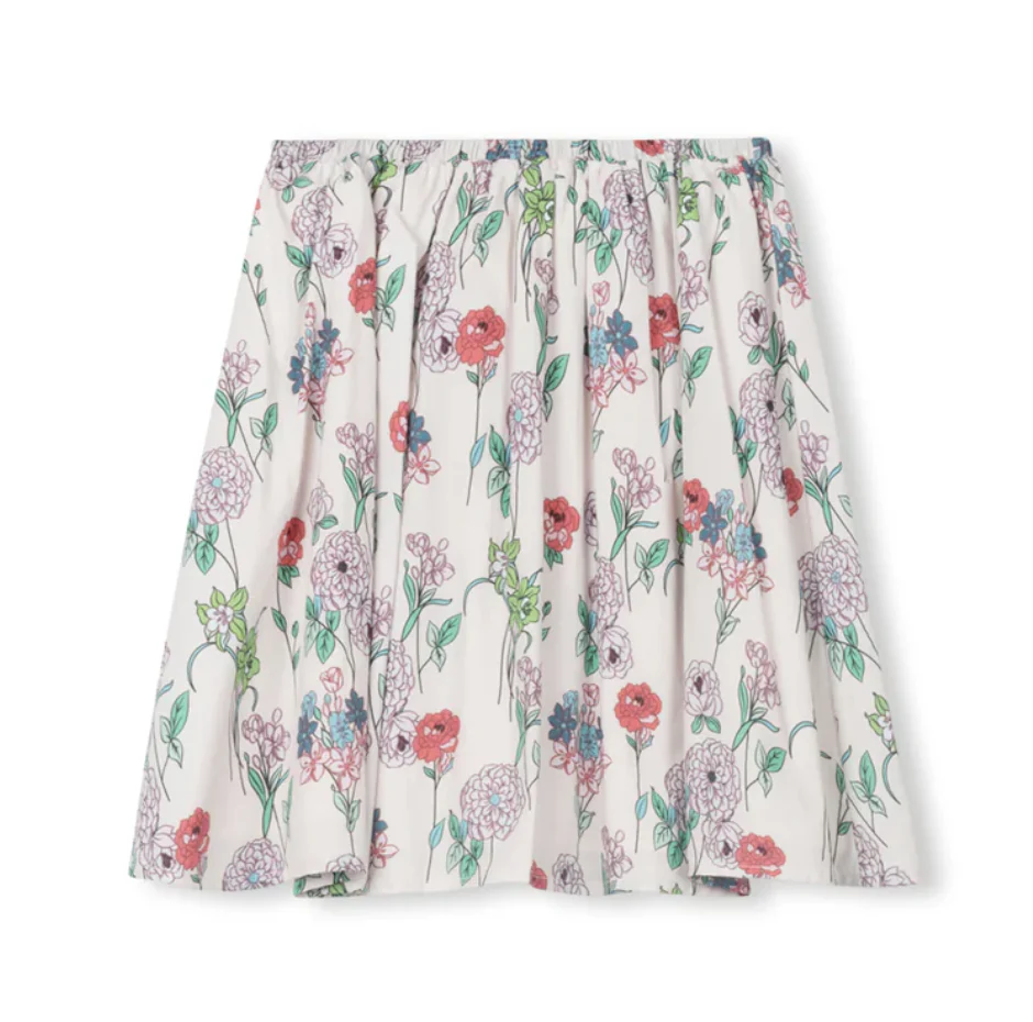 One Child Floral Ezzie Floral Printed Skirt