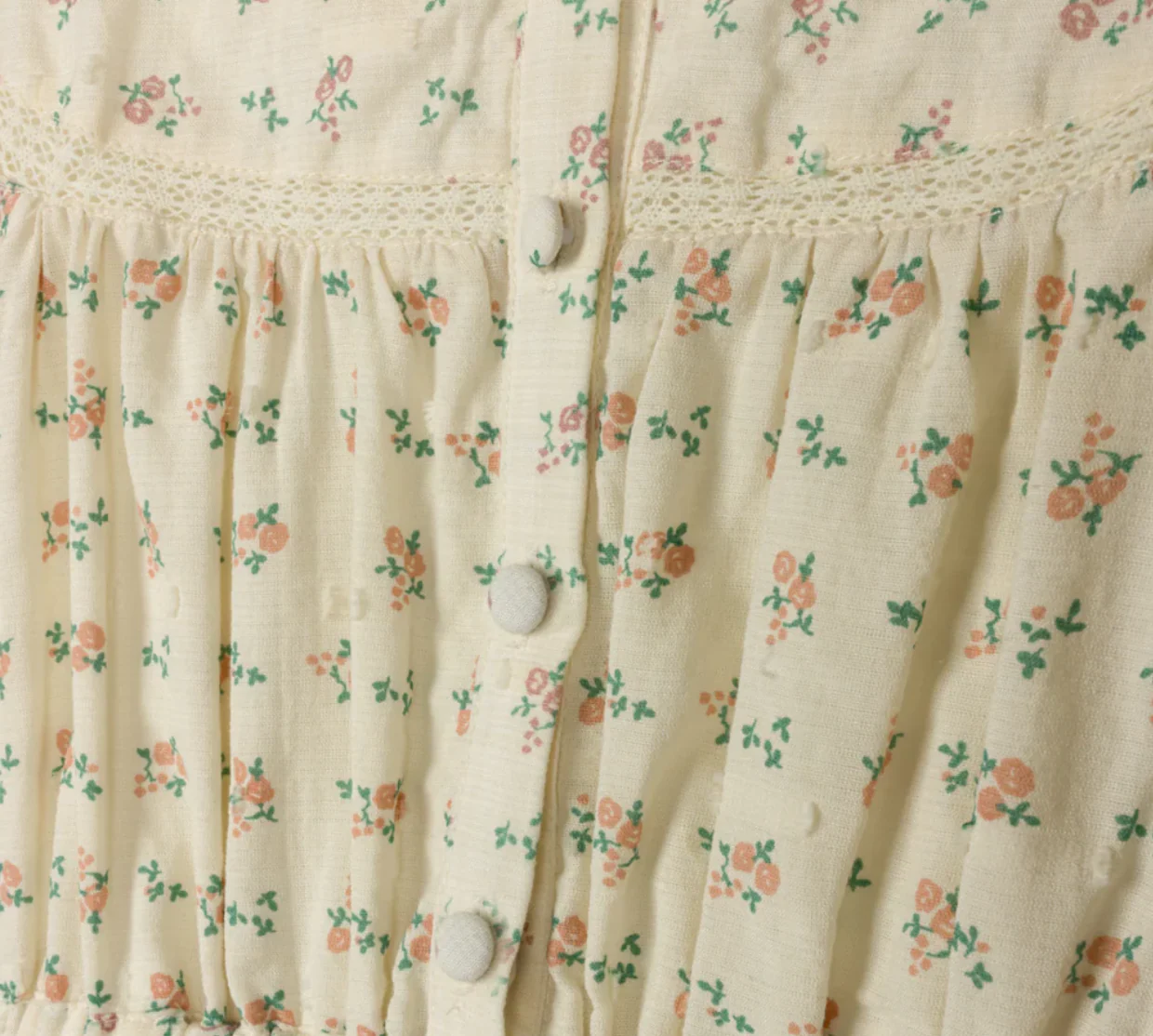 One Child Floral Vince Printed Linen Dress - Image 2