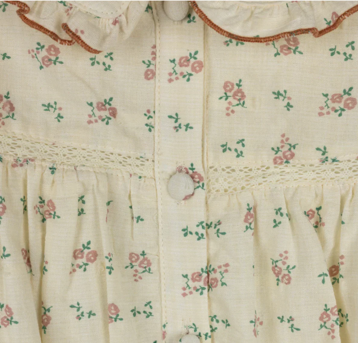 One Child Floral Vince Printed Linen Romper - Image 2