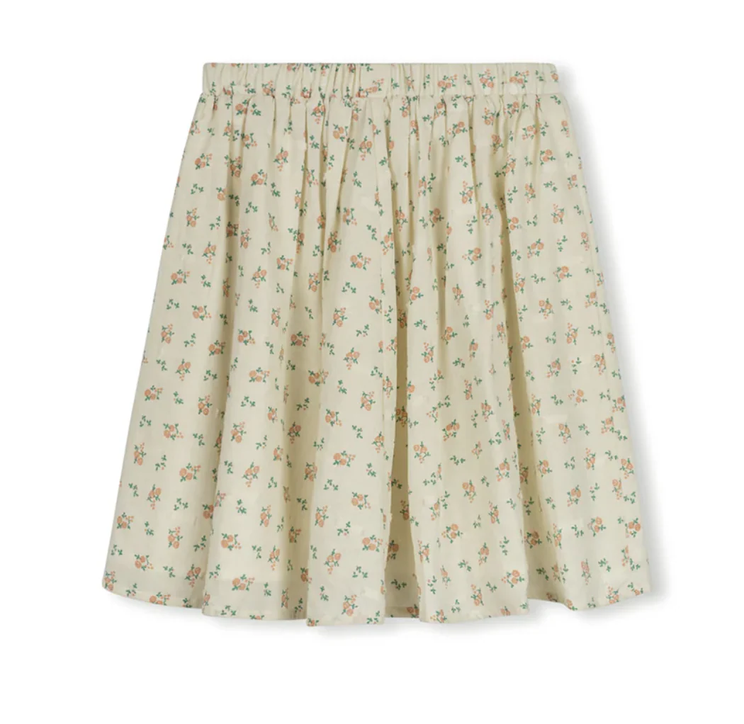 One Child Floral Vince Printed Linen Skirt