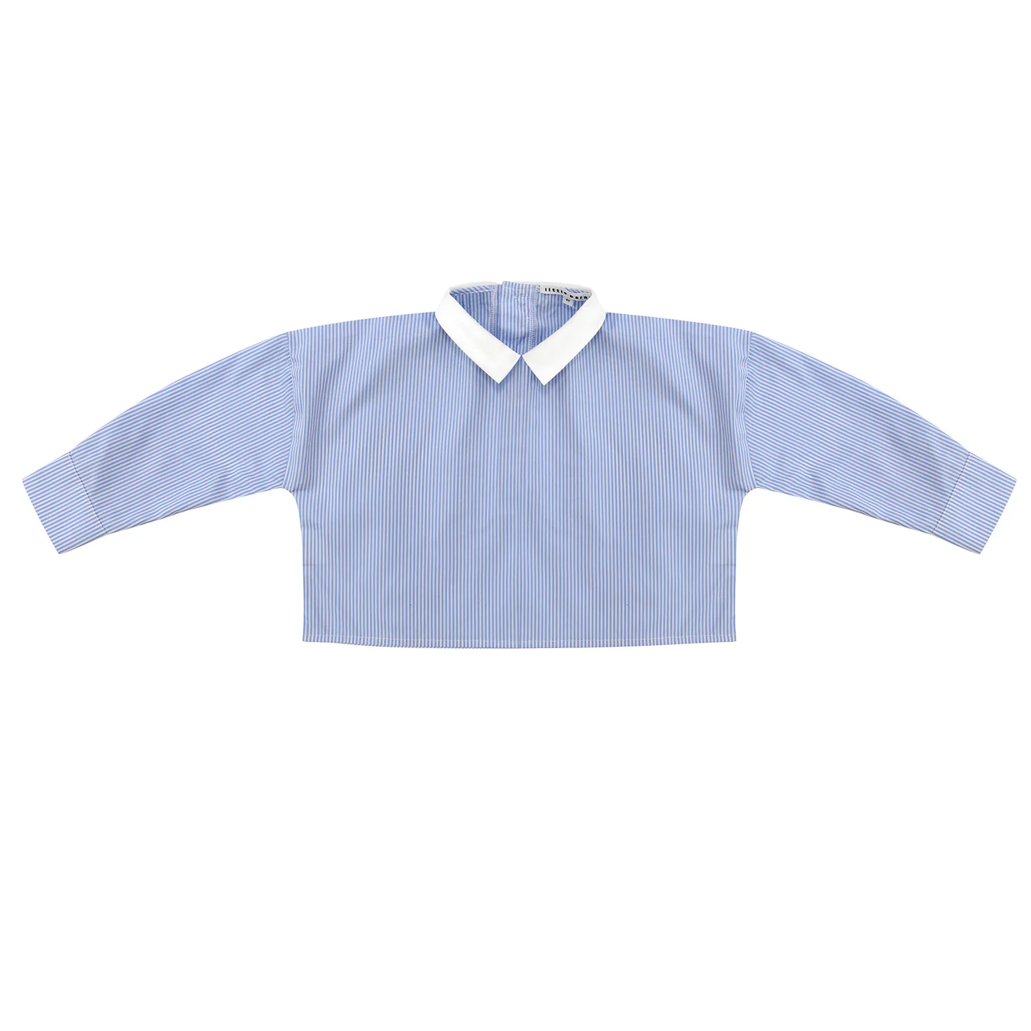 Little Parni Blue Stripe Girl's Shirt (K402)
