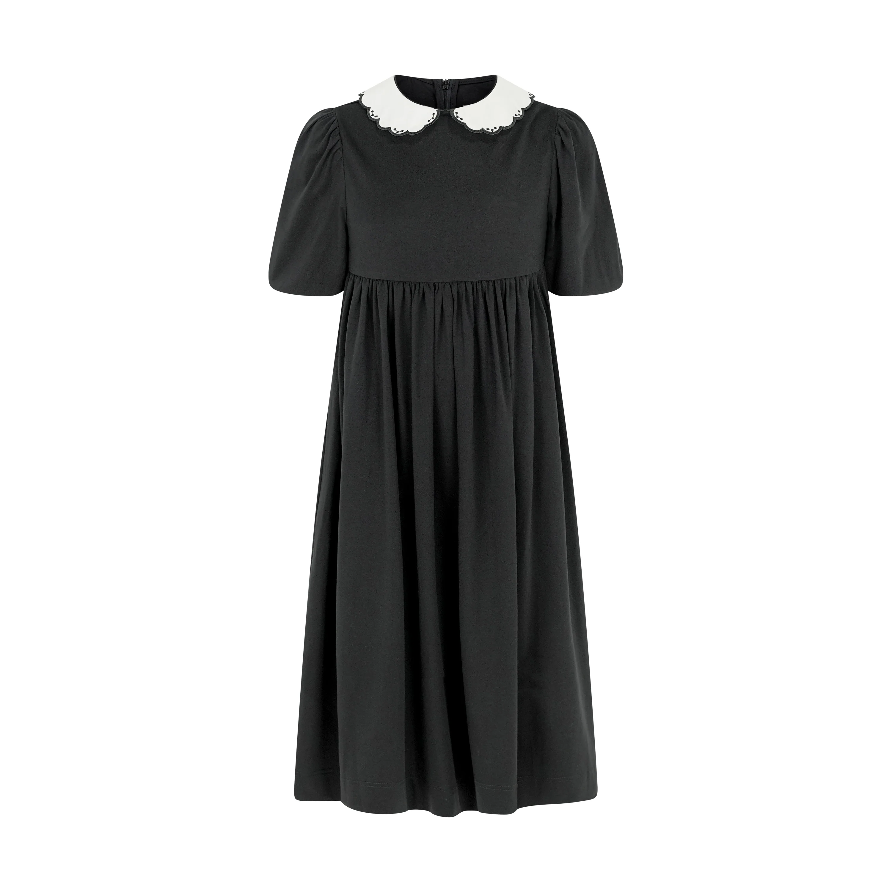 Pashmini Black Madison Contrast Collar Maxi