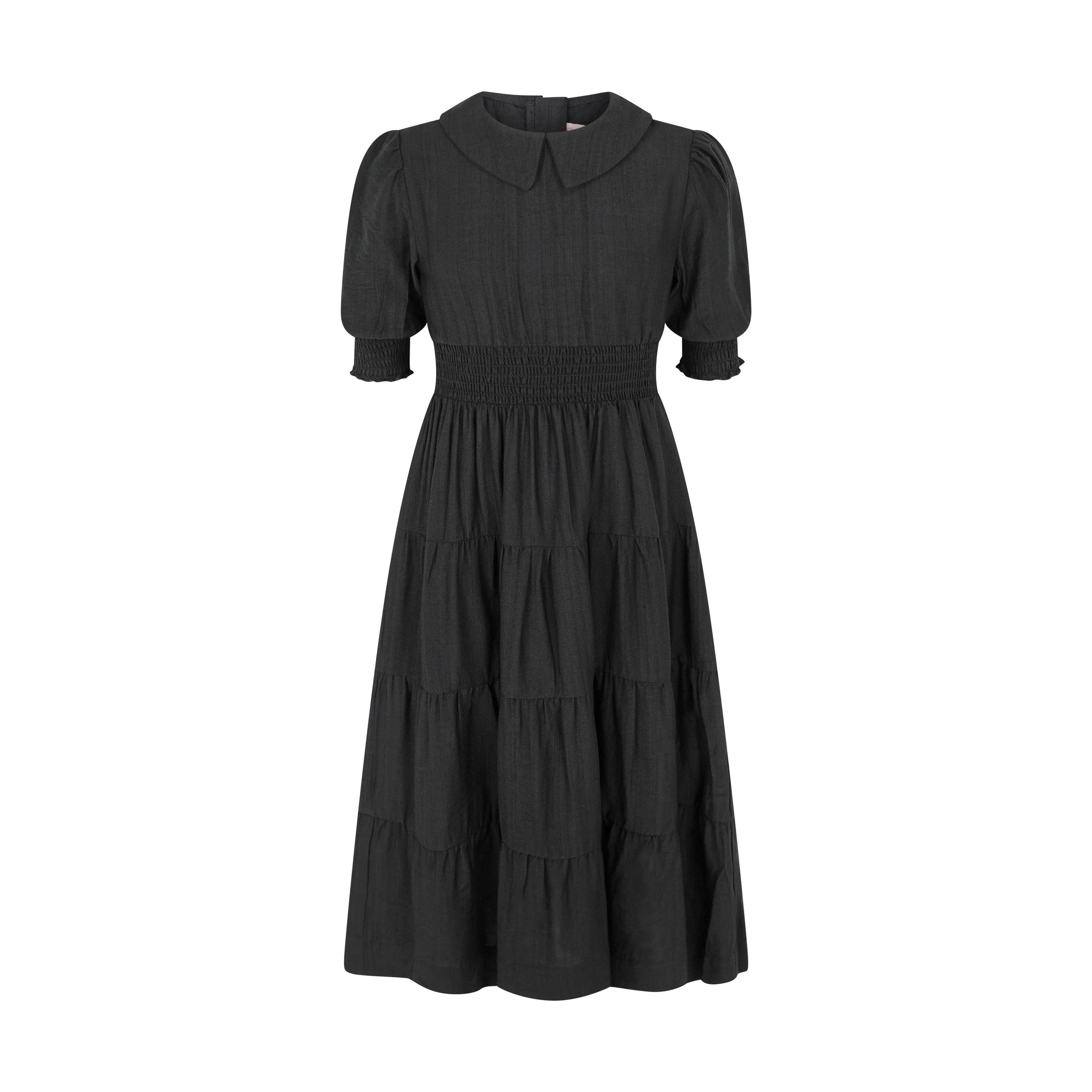 Pashmini Black Riley Smocked Waist Maxi