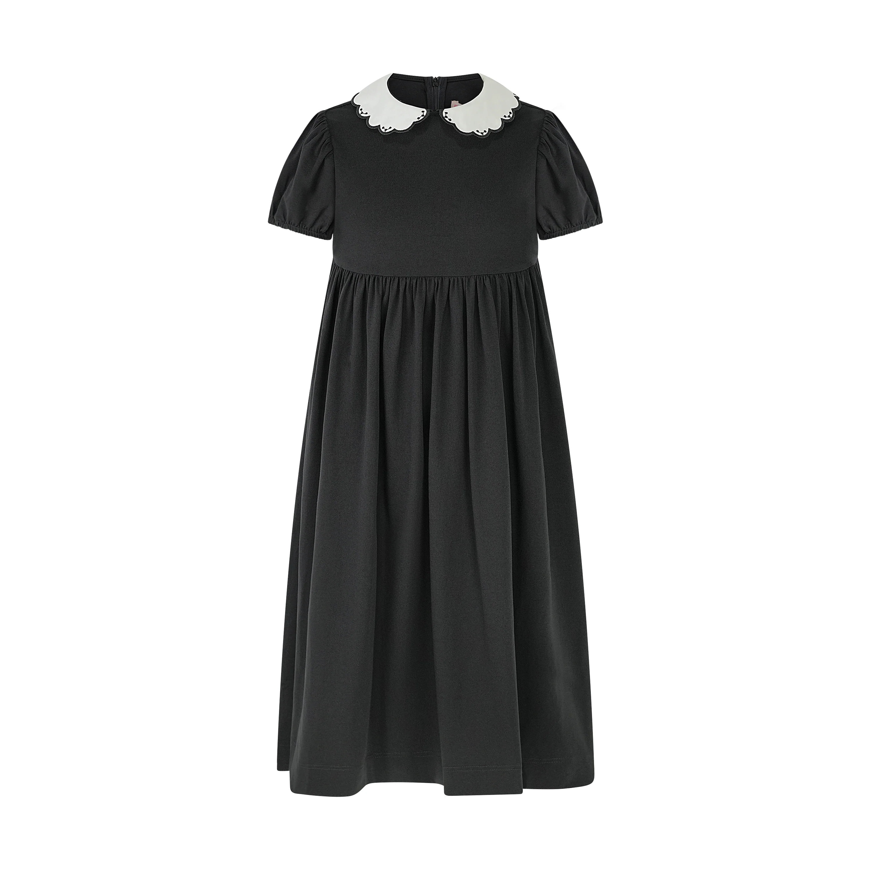 Pashmini Short Sleeve Madison Contrast Collar Maxi