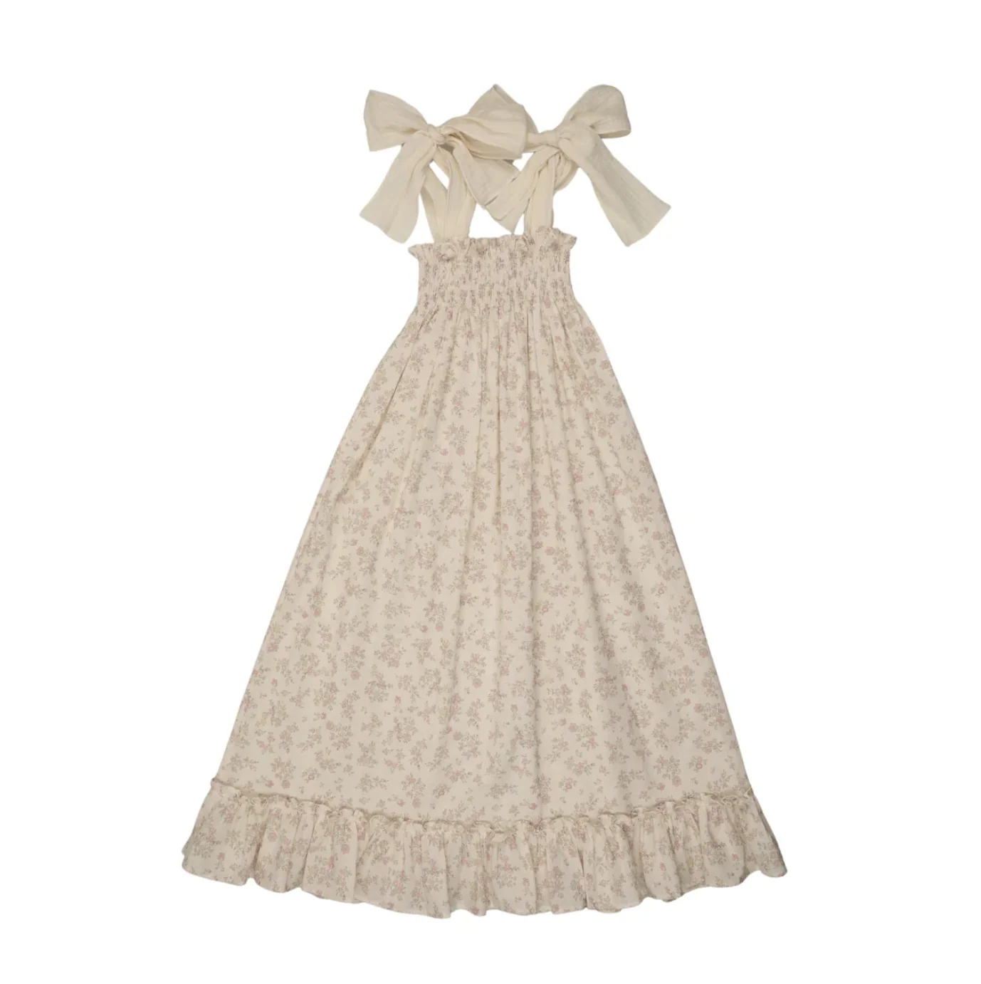 Bonjoy Pastel Garden Smocked Jumper - Cream Floral