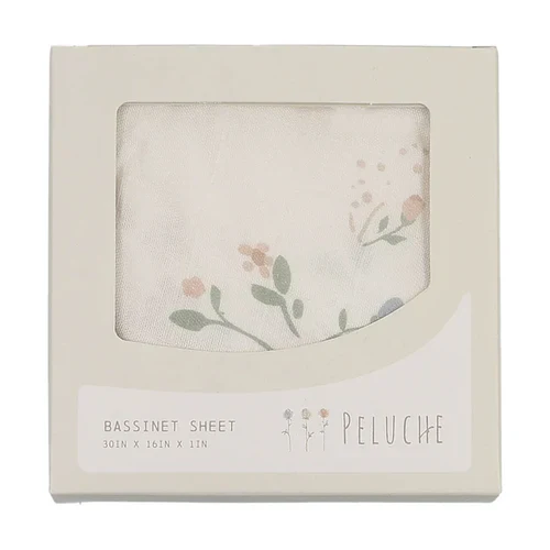 Peluche Floral Basinet Sheet