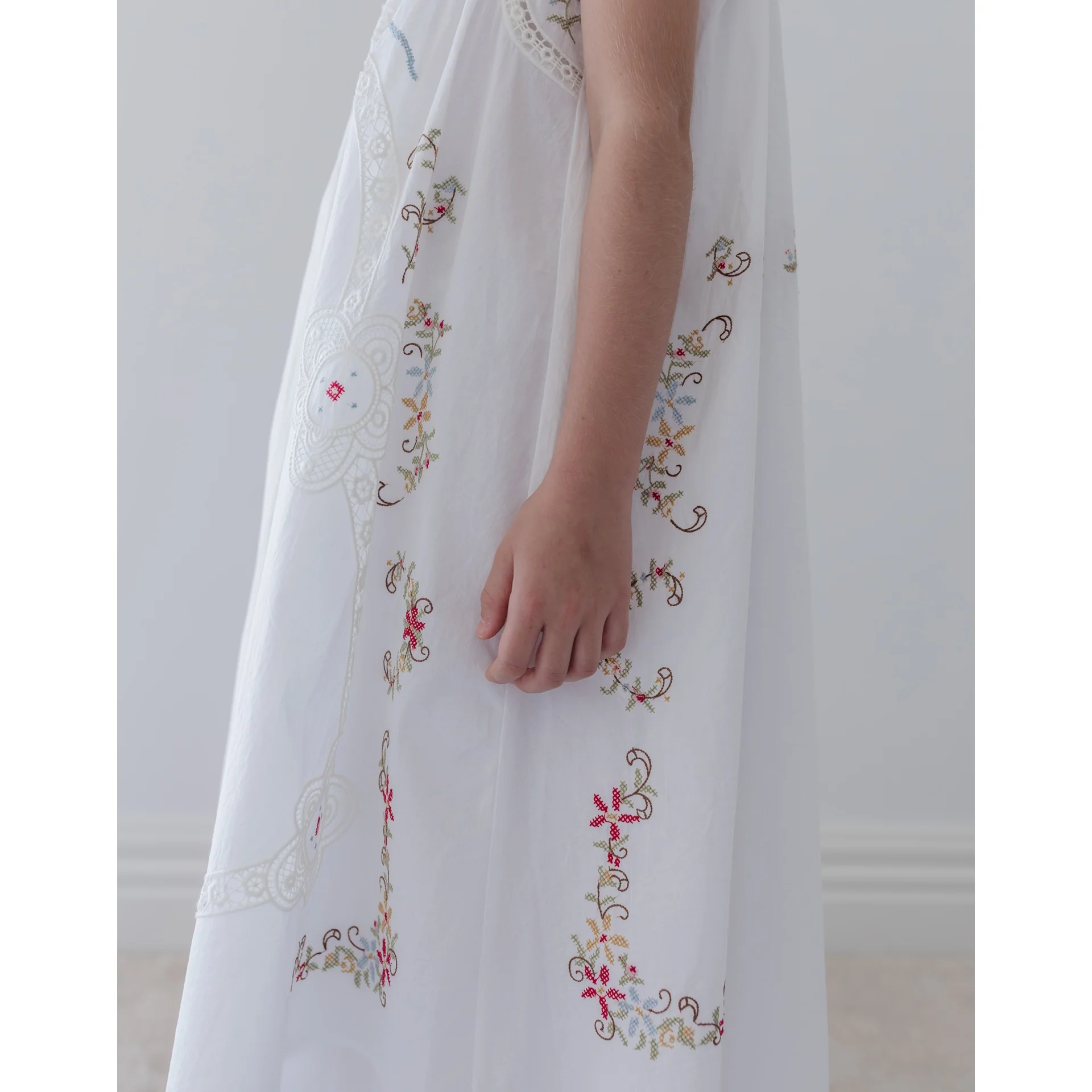 Petite Amalie Cross Stitch Sleeveless Dress - Image 3