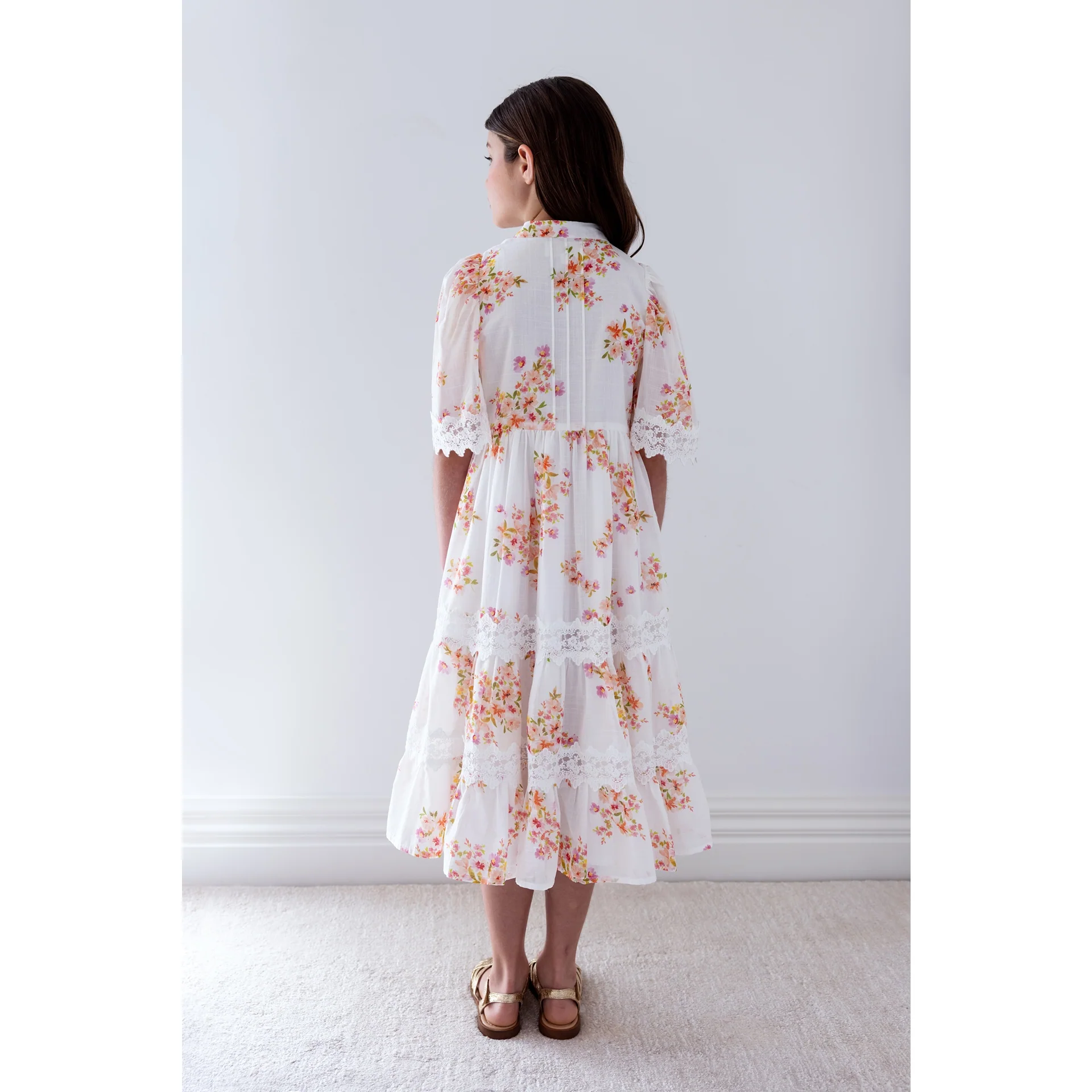 Petite Amalie Ditsy Floral Lace Shirt Dress - Image 2