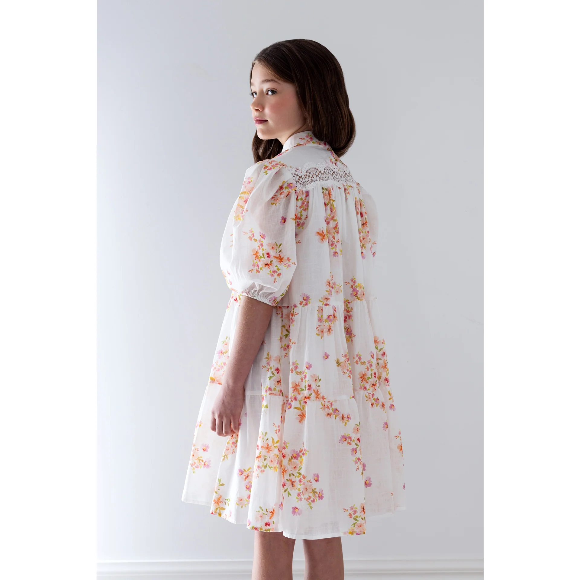 Petite Amalie Ditsy Print Shirt Dress (1446) - Image 2