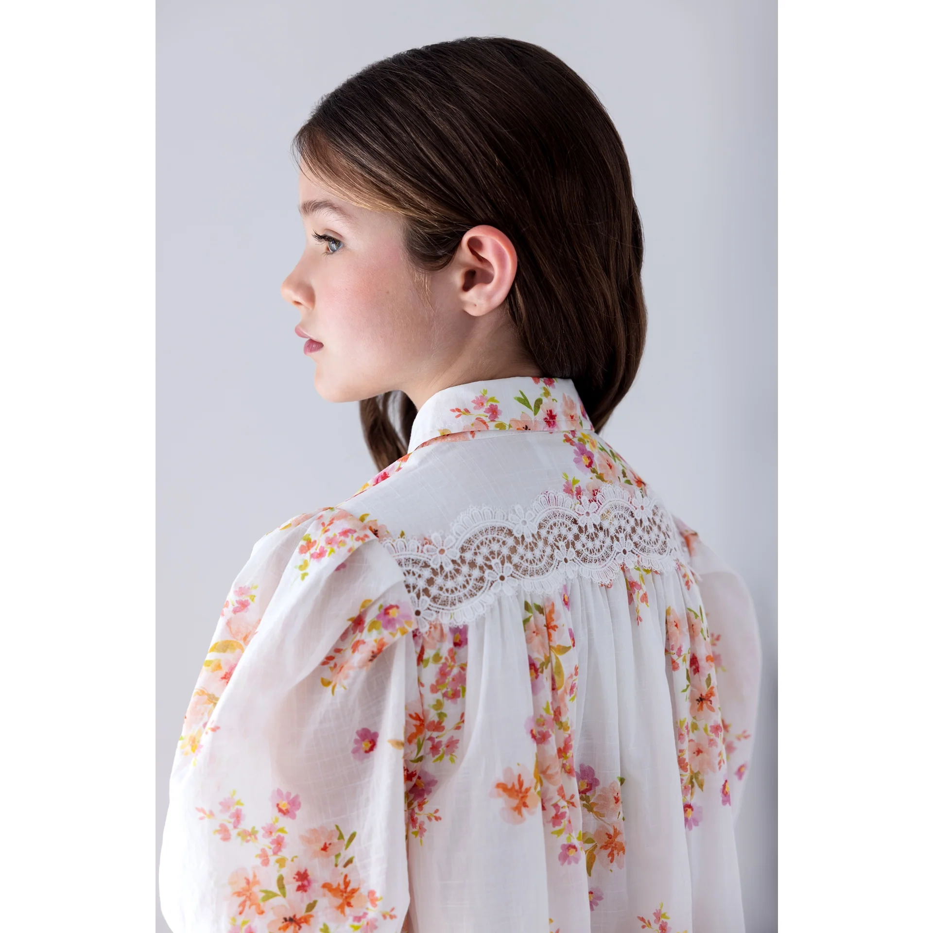 Petite Amalie Ditsy Print Shirt Dress (1446) - Image 3