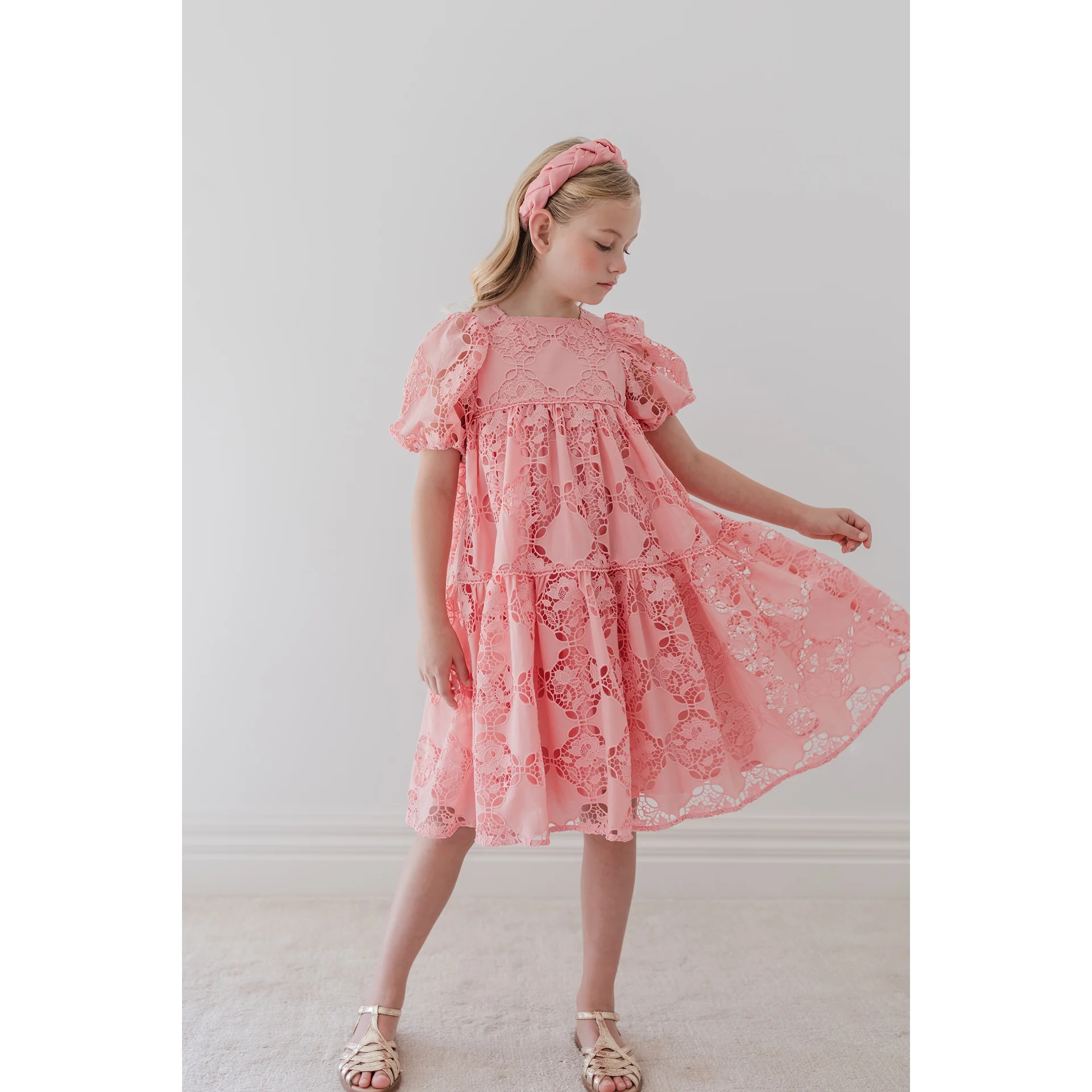 Petite Amalie Elbow Slv Blossom Cut Out Dress (1426 ELBOW)