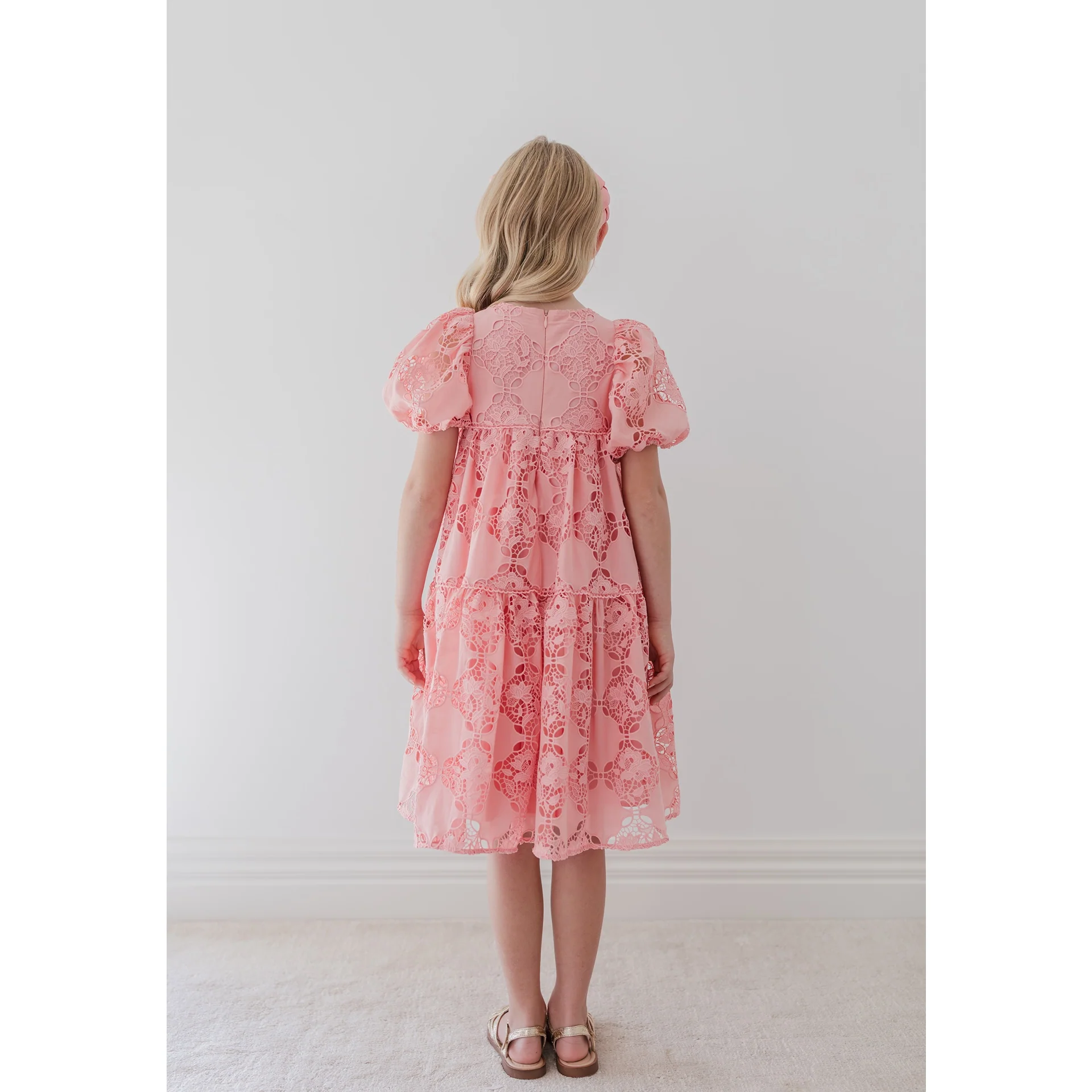 Petite Amalie Elbow Slv Blossom Cut Out Dress (1426 ELBOW) - Image 4