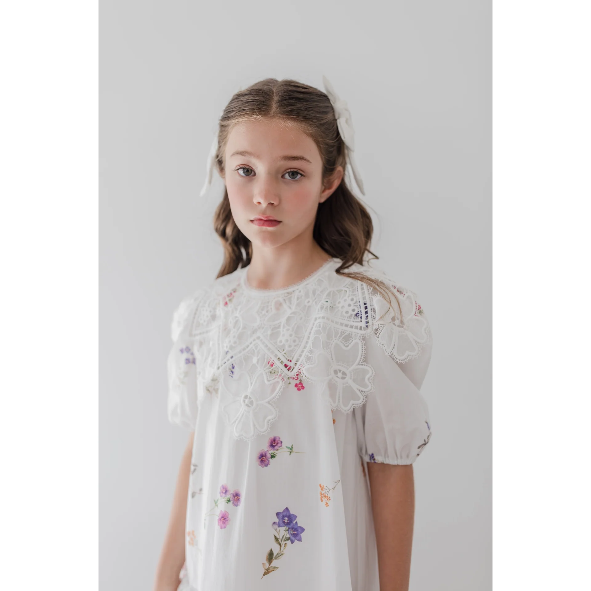 Petite Amalie Floral Sketch Collar Dress (1402) - Image 3