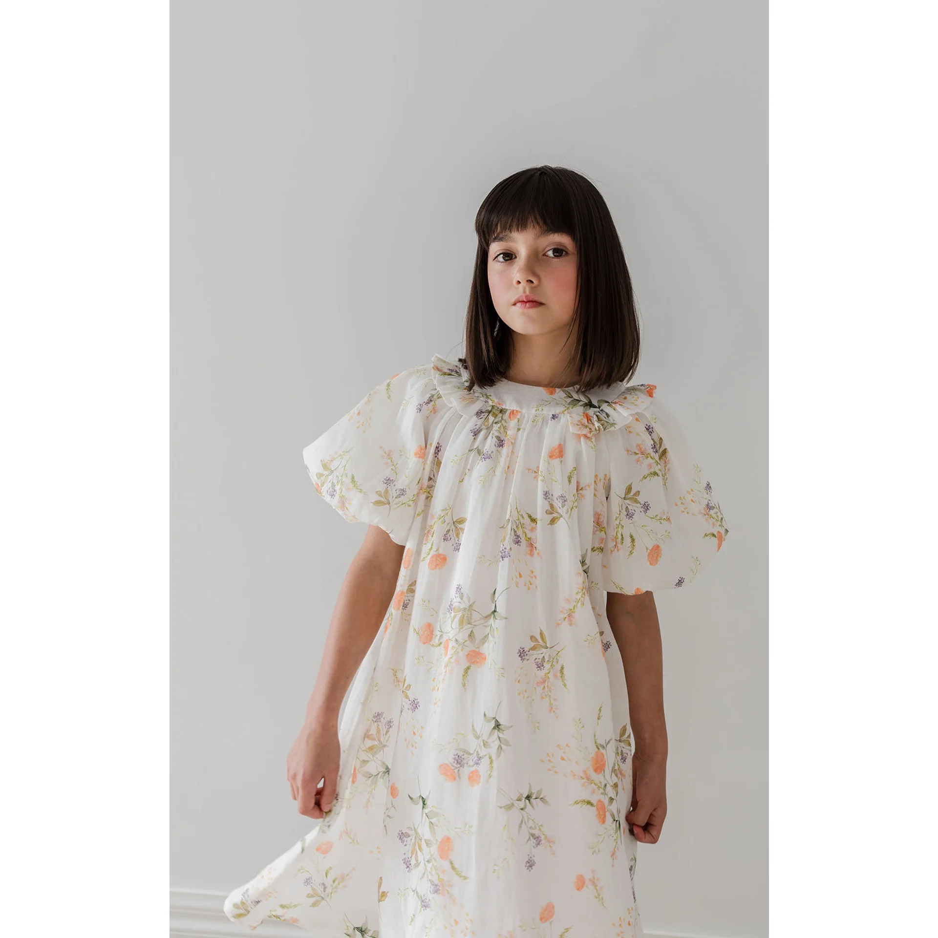 Petite Amalie Summer Bouquet Print Smock Dress - Image 4