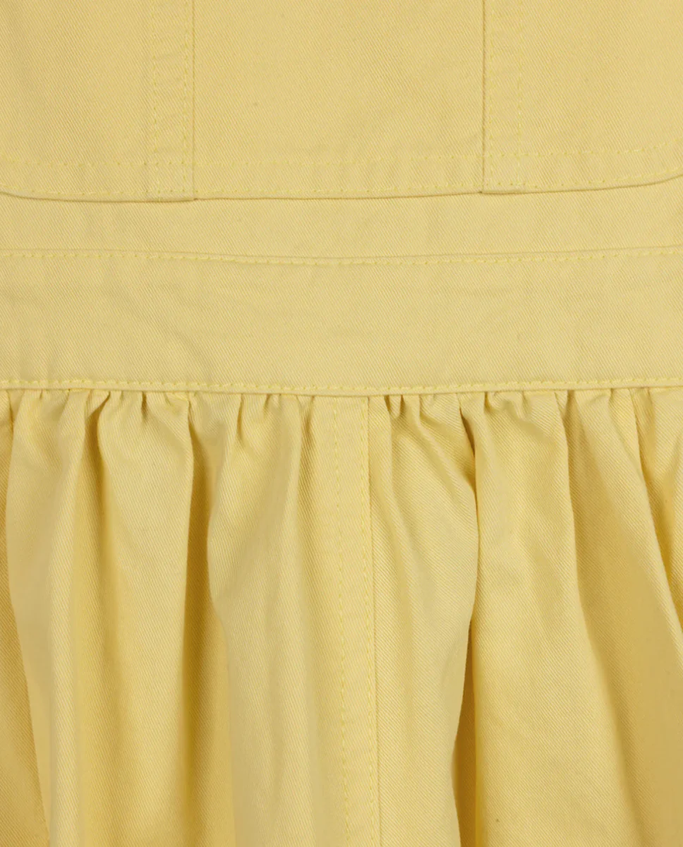 Phil and Phoebe Yellow Micro Pocket Denim Jumper - Image 2