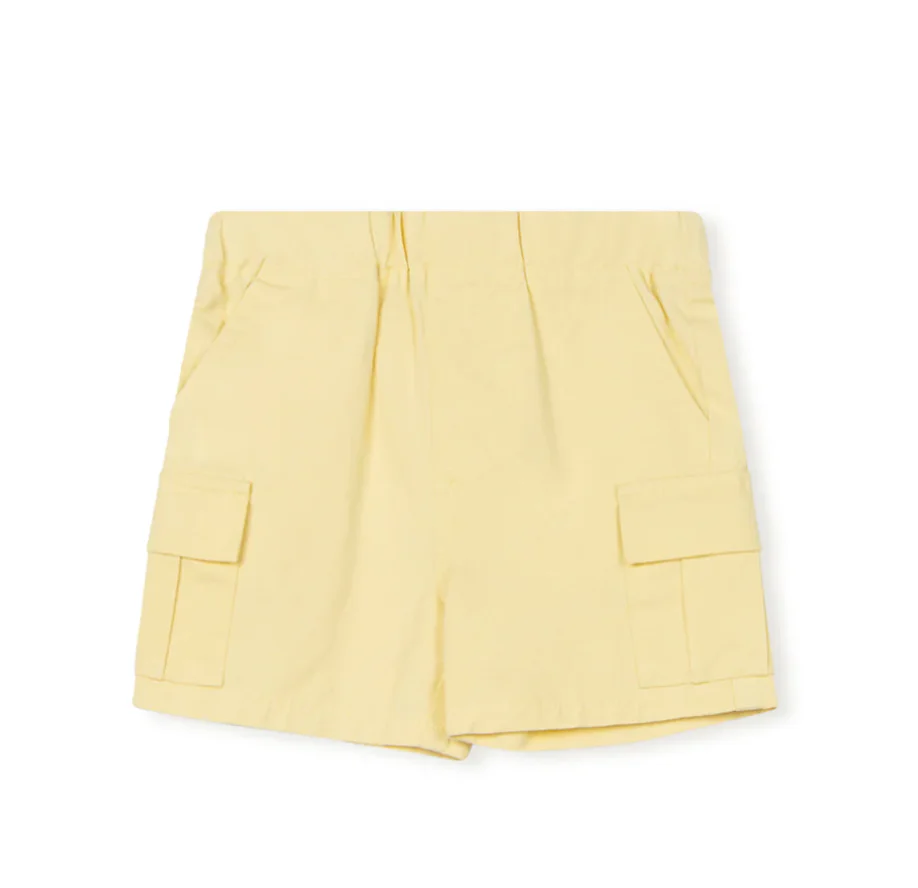 Phil and Phoebe Yellow Micro Pocket Denim Shorts