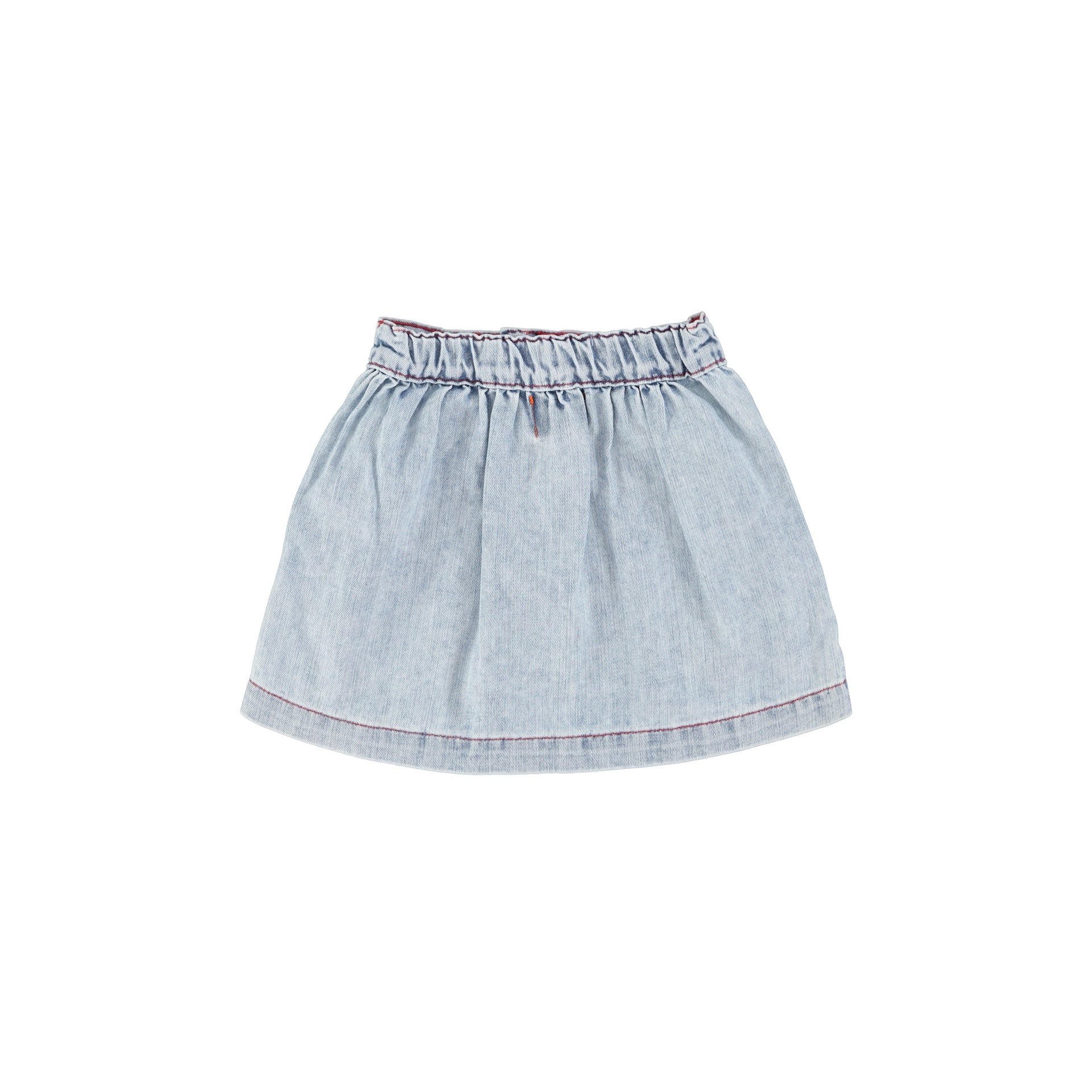 Piupiuchick Blue Light Denim Short Skirt - Image 2