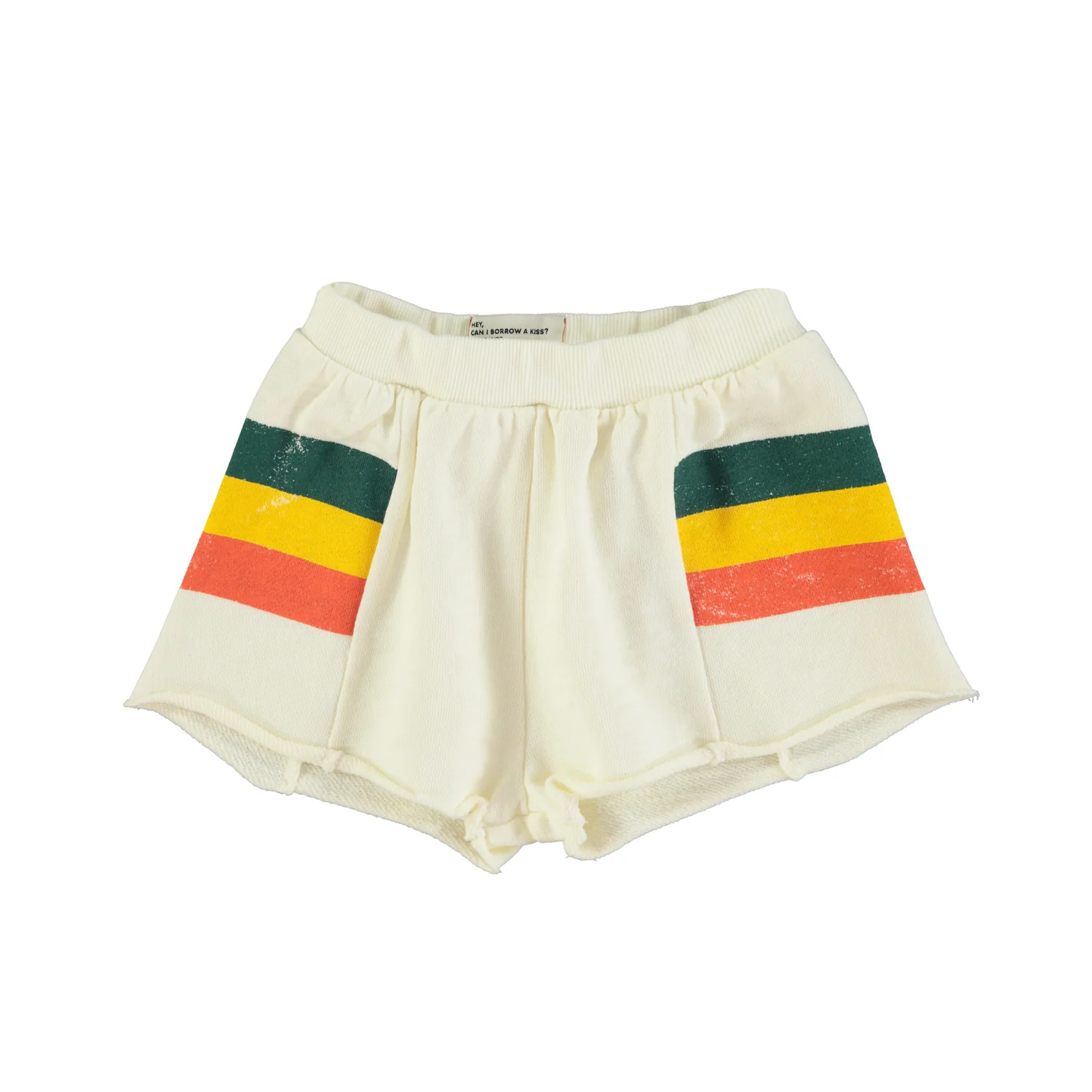 Piupiuchick Ecru W/ Multicolor Stripes Shorts