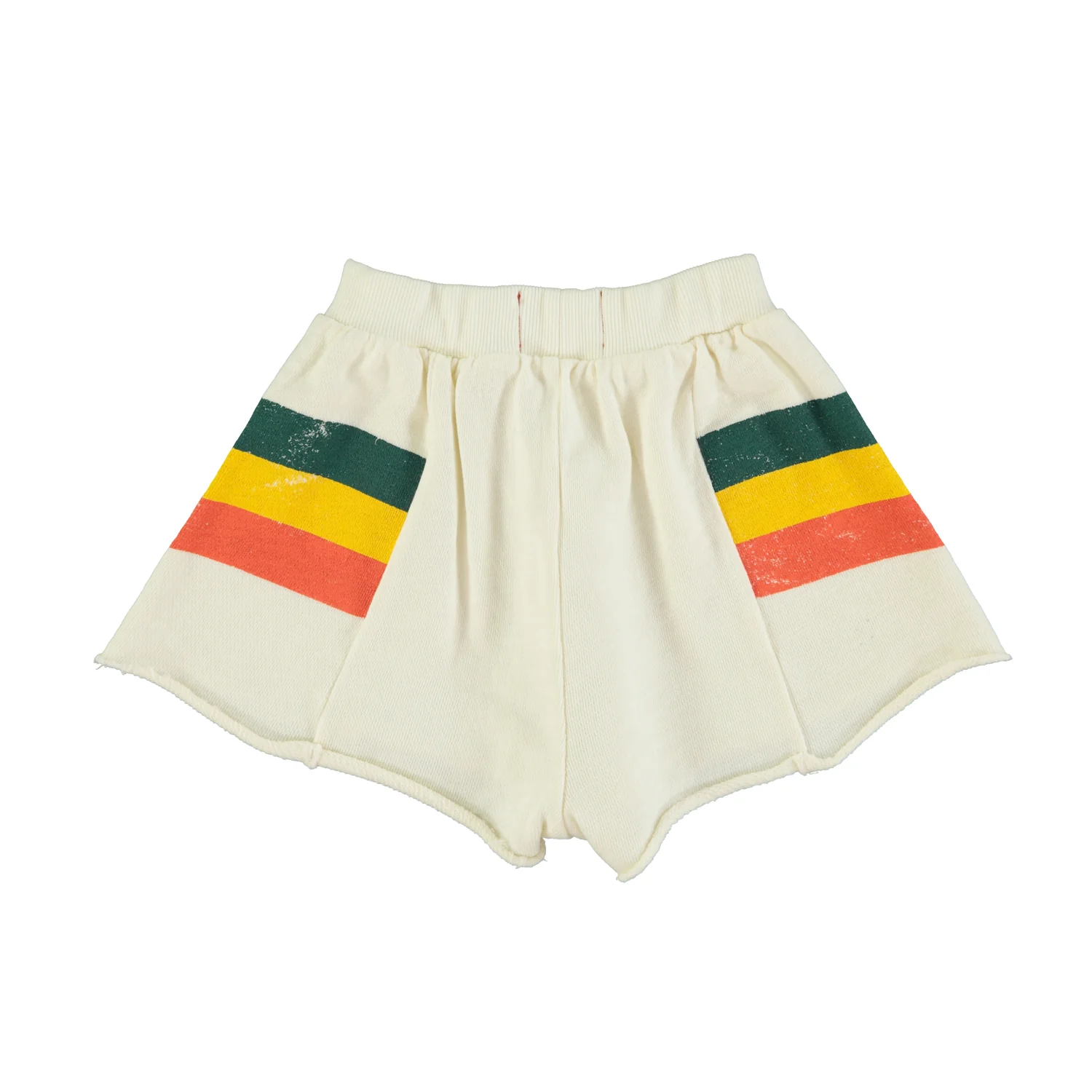 Piupiuchick Ecru W/ Multicolor Stripes Shorts - Image 2