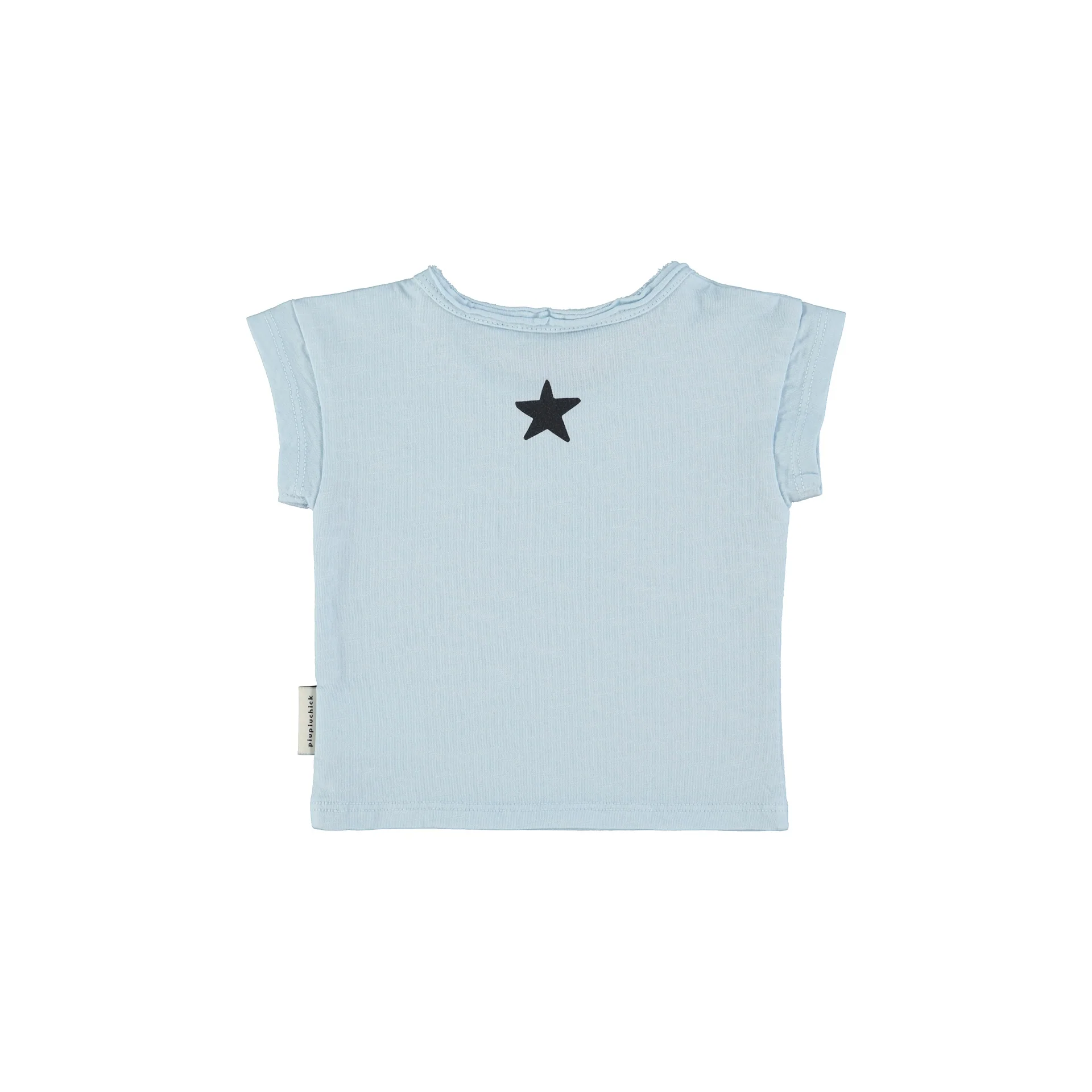 Piupiuchick Light Blue W/ "Piupiuchick" Print T'Shirt - Image 2
