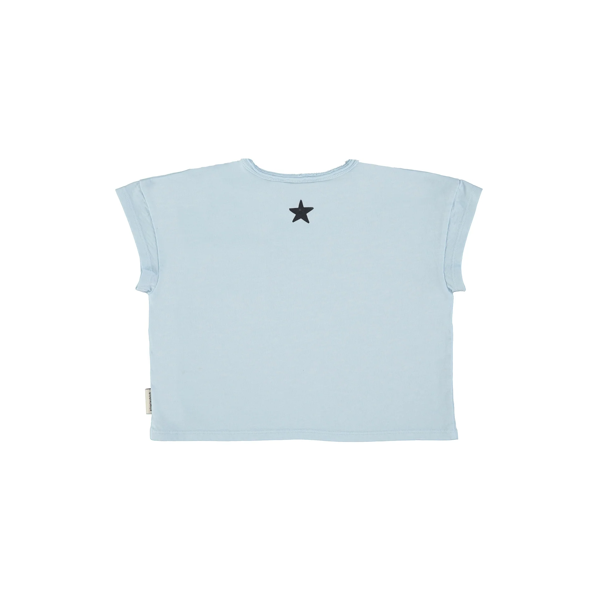 Piupiuchick Light Blue W/ "Piupiuchick" Print T'Shirt - Image 4