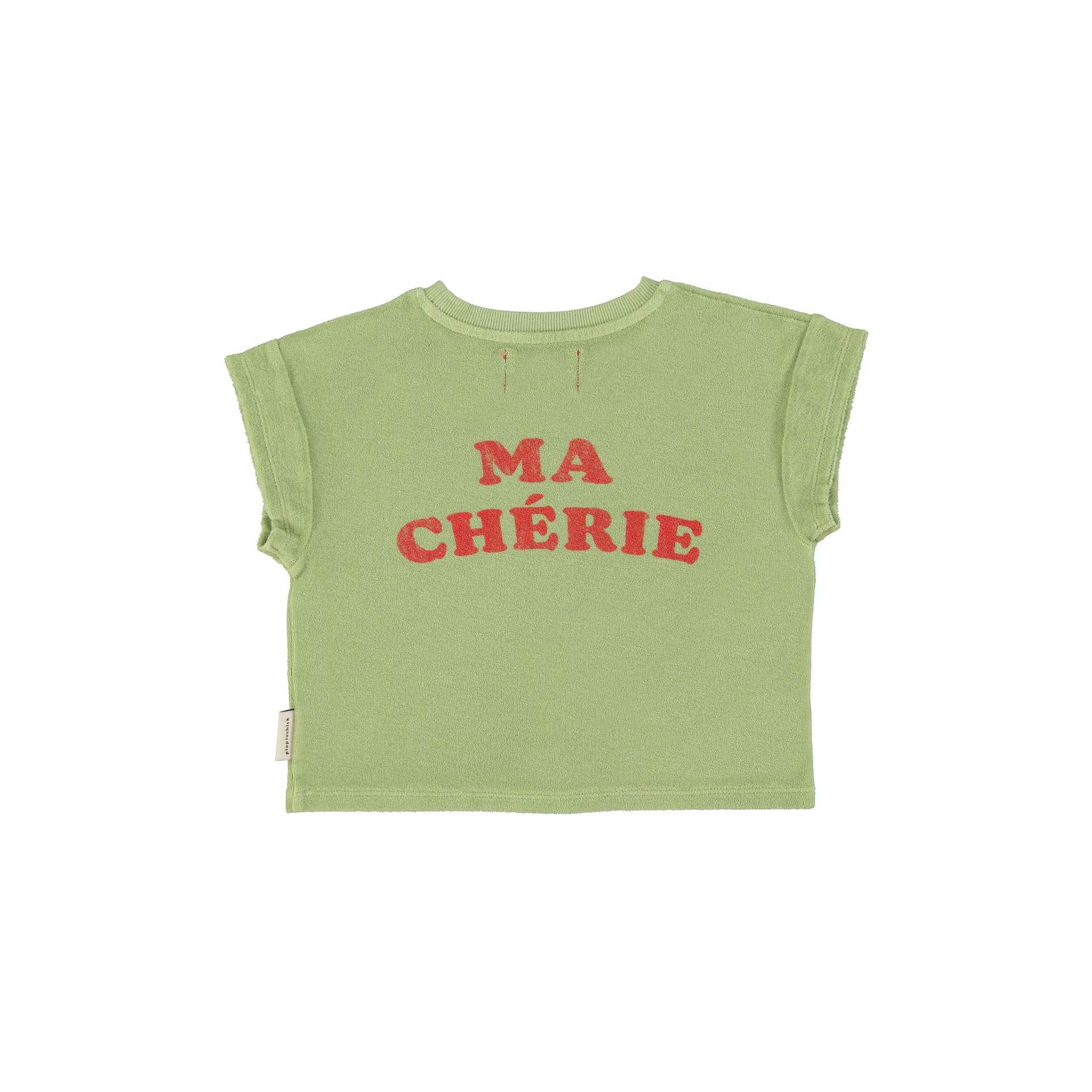 Piupiuchick Light Olive W/ Cherry Print T'Shirt - Image 2