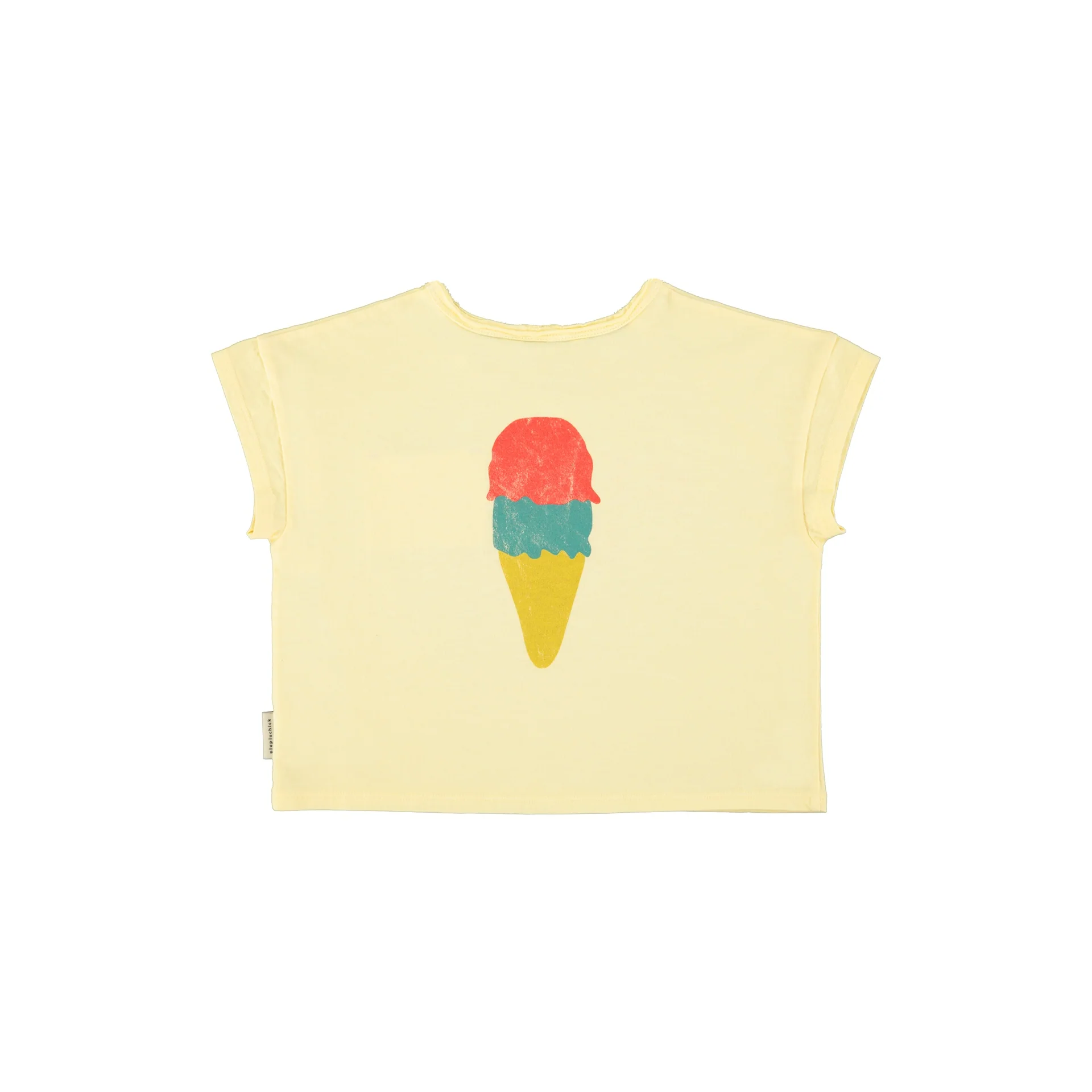 Piupiuchick Light Yellow W/ "Beach Bar" Print T'Shirt - Image 4