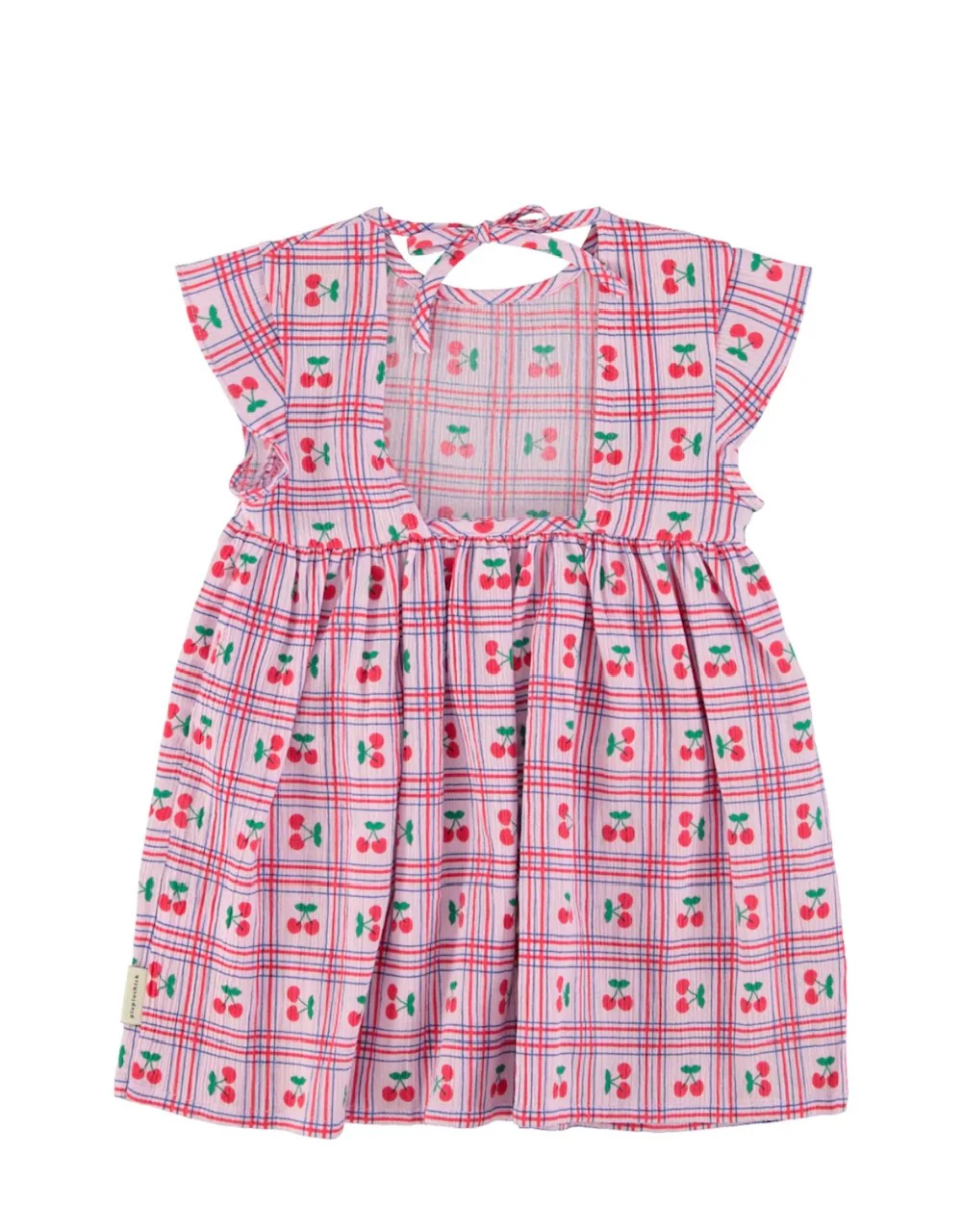 Piupiuchick Lilac W/ Cherries Allover Short Dress - Image 2