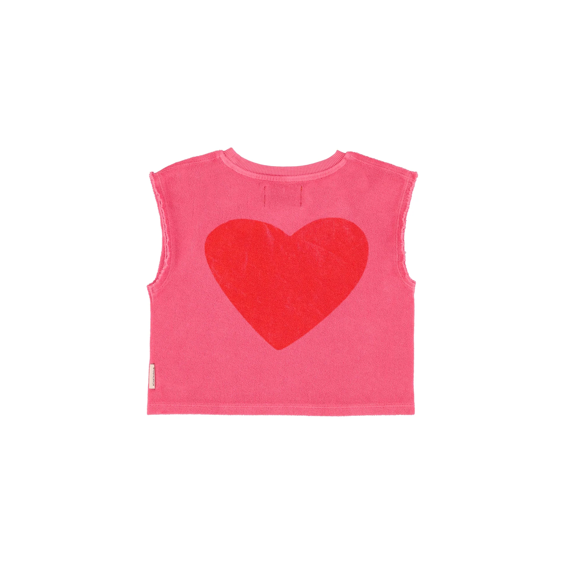 Piupiuchick Pink W/ "Amour" Print Sleeveless Top - Image 2