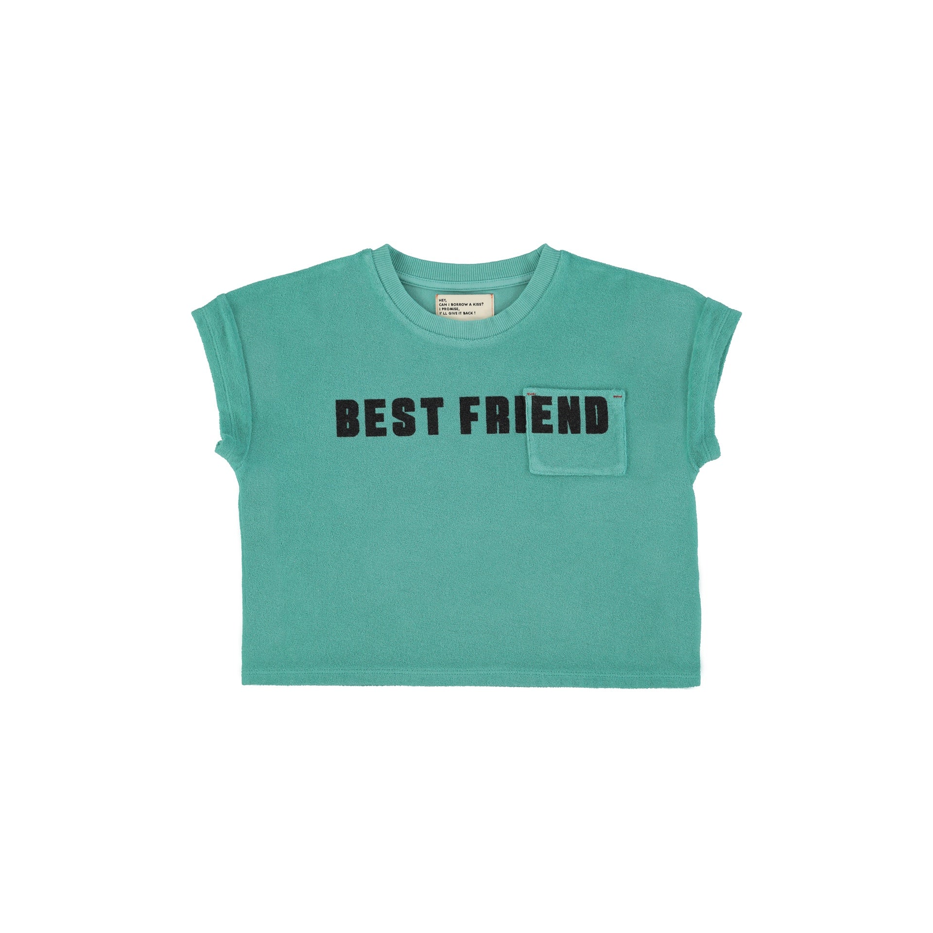 Piupiuchick Turquoise W/ "Best Friend" Print T'Shirt - Image 3