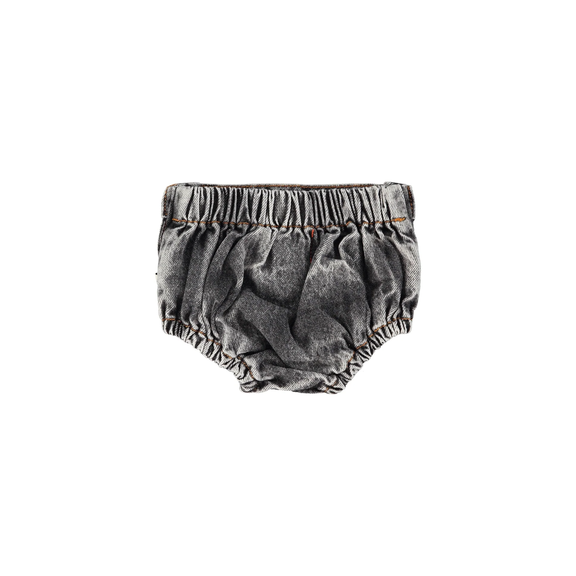 Piupiuchick Washed Black Denim Baby Shorties - Image 2