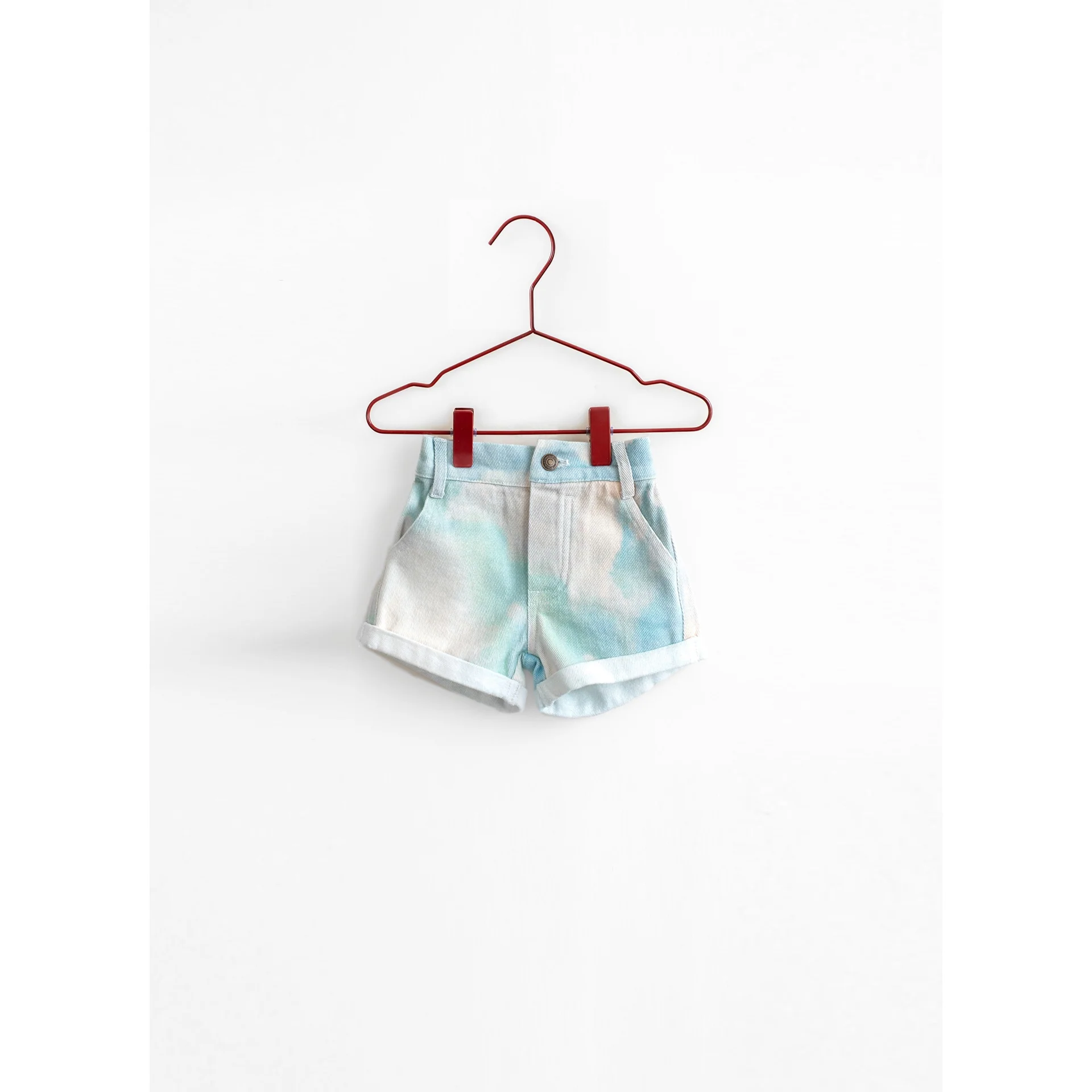 Please Mom Bird Denim Shorts