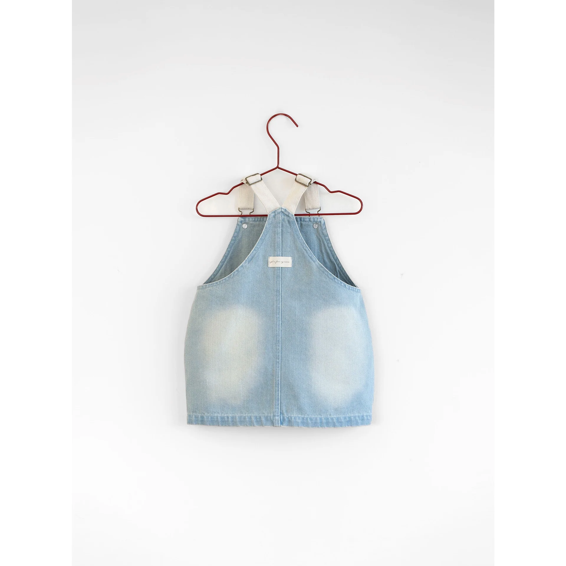 Please Mom Denim Bow Barrel Dress - Image 2