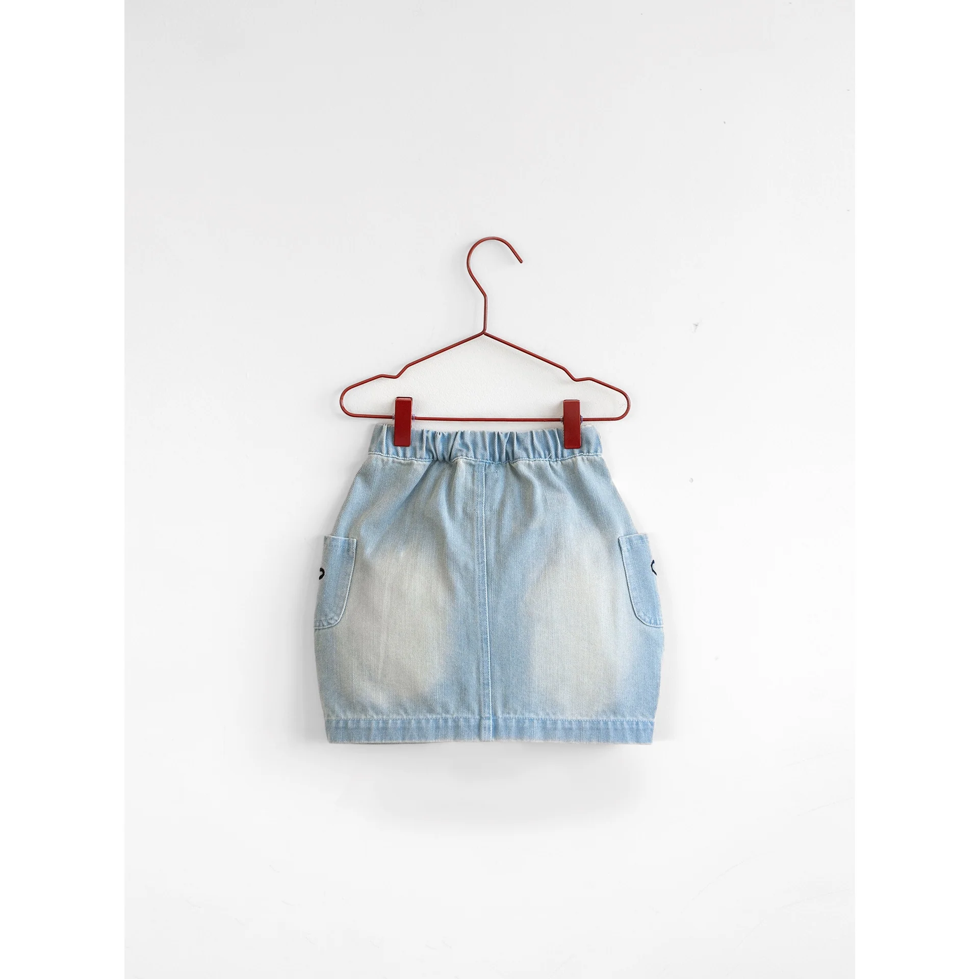 Please Mom Denim Bow Barrel Skirt - Image 2