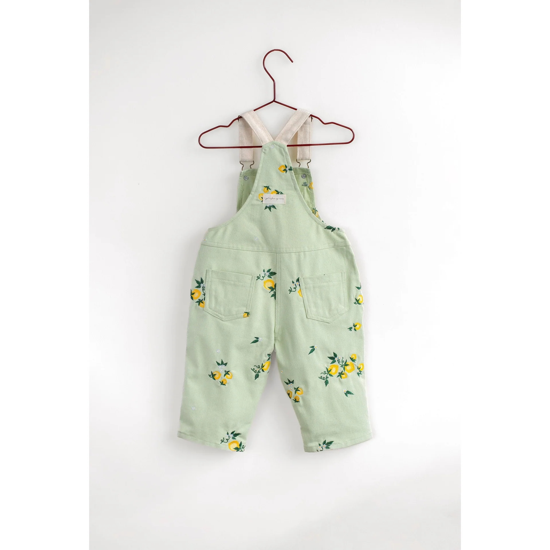 Please Mom Mint Lemon Overalls - Image 3