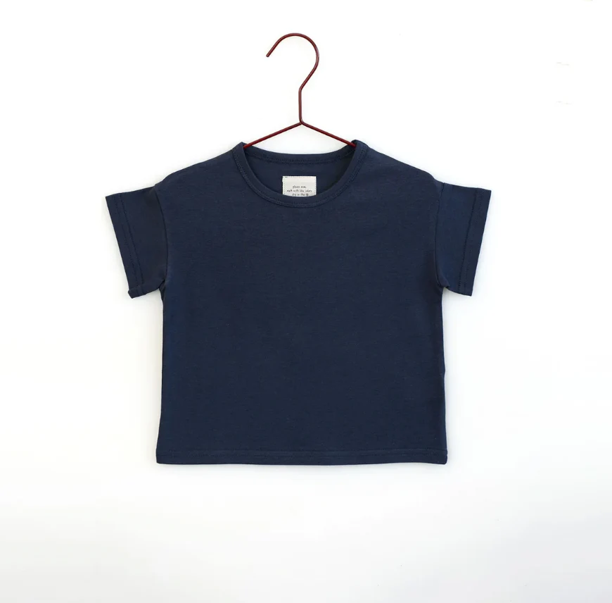 Please Mom Navy Short Sleeve Tshirt