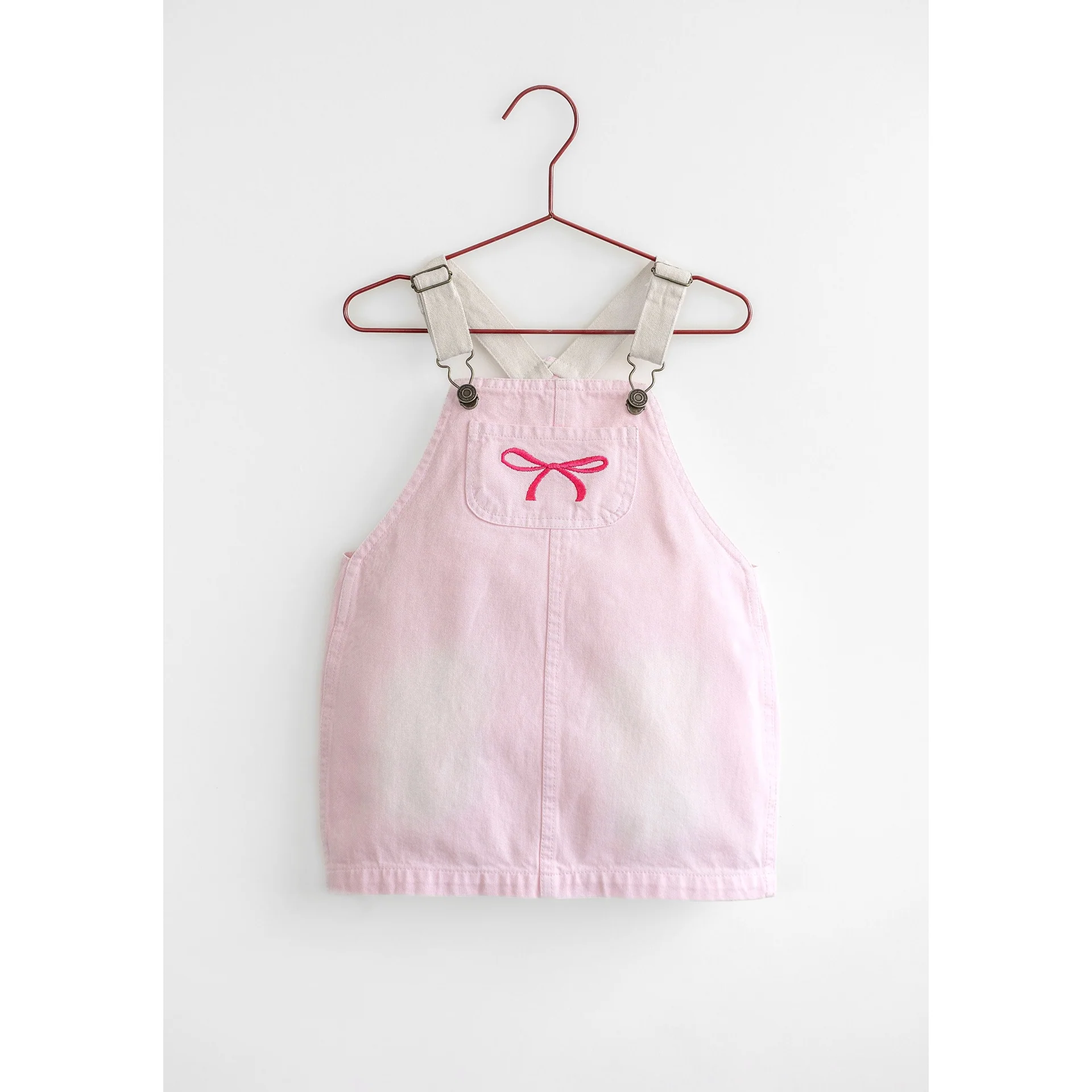 Please Mom Pink Bow Barrel Dress