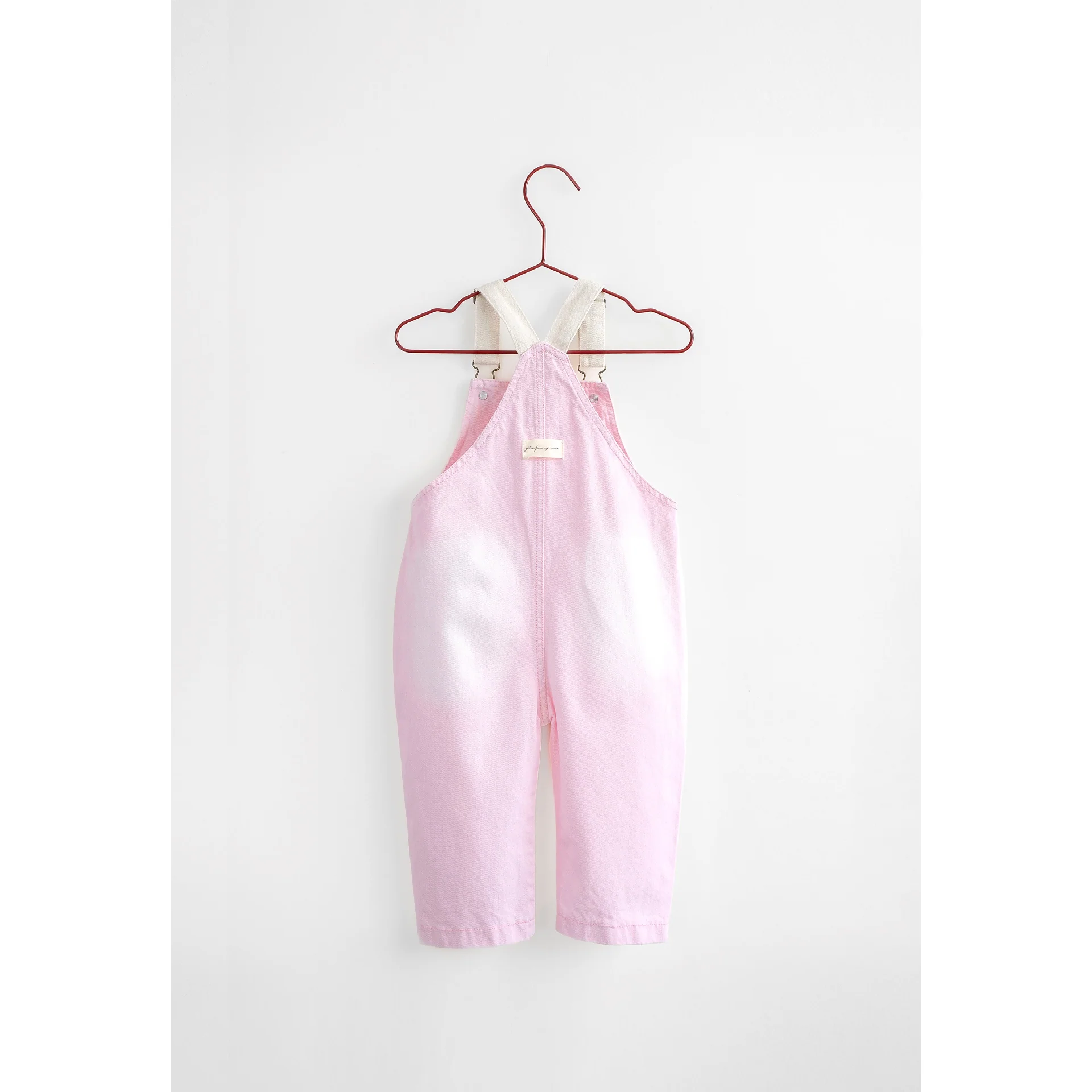 Please Mom Pink Bow Barrel Overalls - Image 2