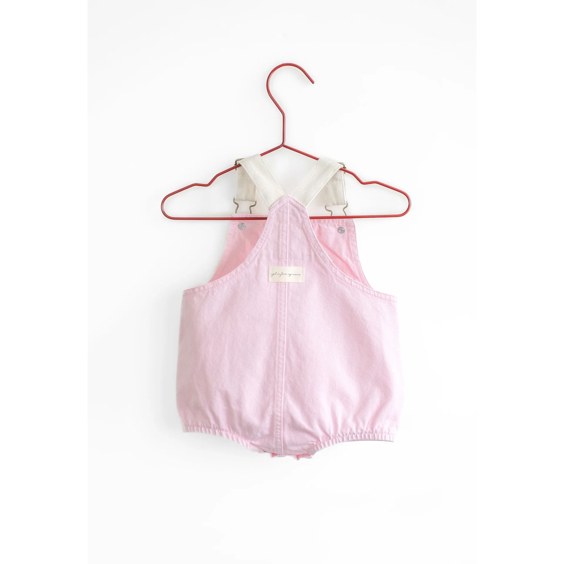 Please Mom Pink Bow Barrel Romper - Image 2
